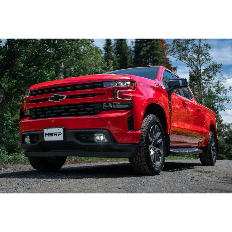 2.5 Inch Cat Back Exhaust System For 19-up Silverado/Sierra 1500 6.2L, 2022 Silverado LTD/ Sierra Limited 6.2L Dual Rear Aluminized Steel MBRP