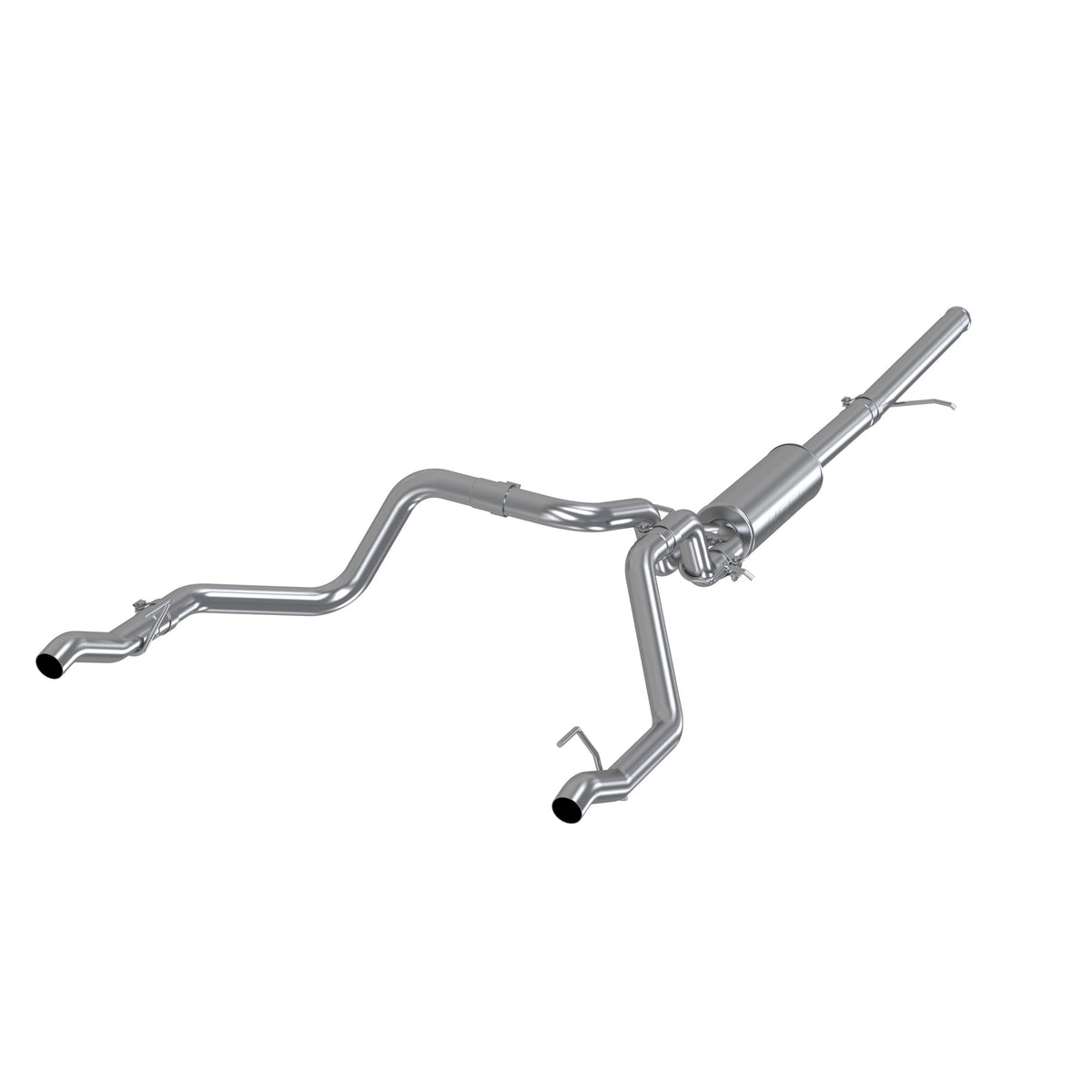 2.5 Inch Cat Back Exhaust System For 19-Up Silverado/Sierra 1500 5.3L and 2022 Silverado LTD/ Sierra Limited 5.3L Dual Rear Aluminized Steel MBRP