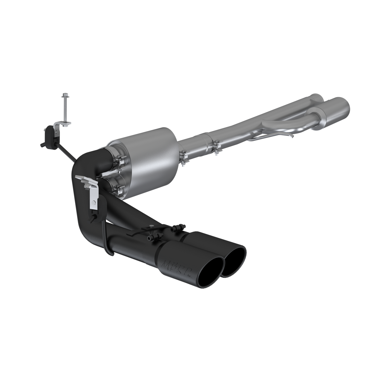 3 Inch Cat Back Exhaust System Pre-Axle Dual Outlet Black Coated For 19-Up Silverado/Sierra 1500 4.3L, 5.3L, 2022 Silverado LTD/ Sierra Limited 5.3L MBRP
