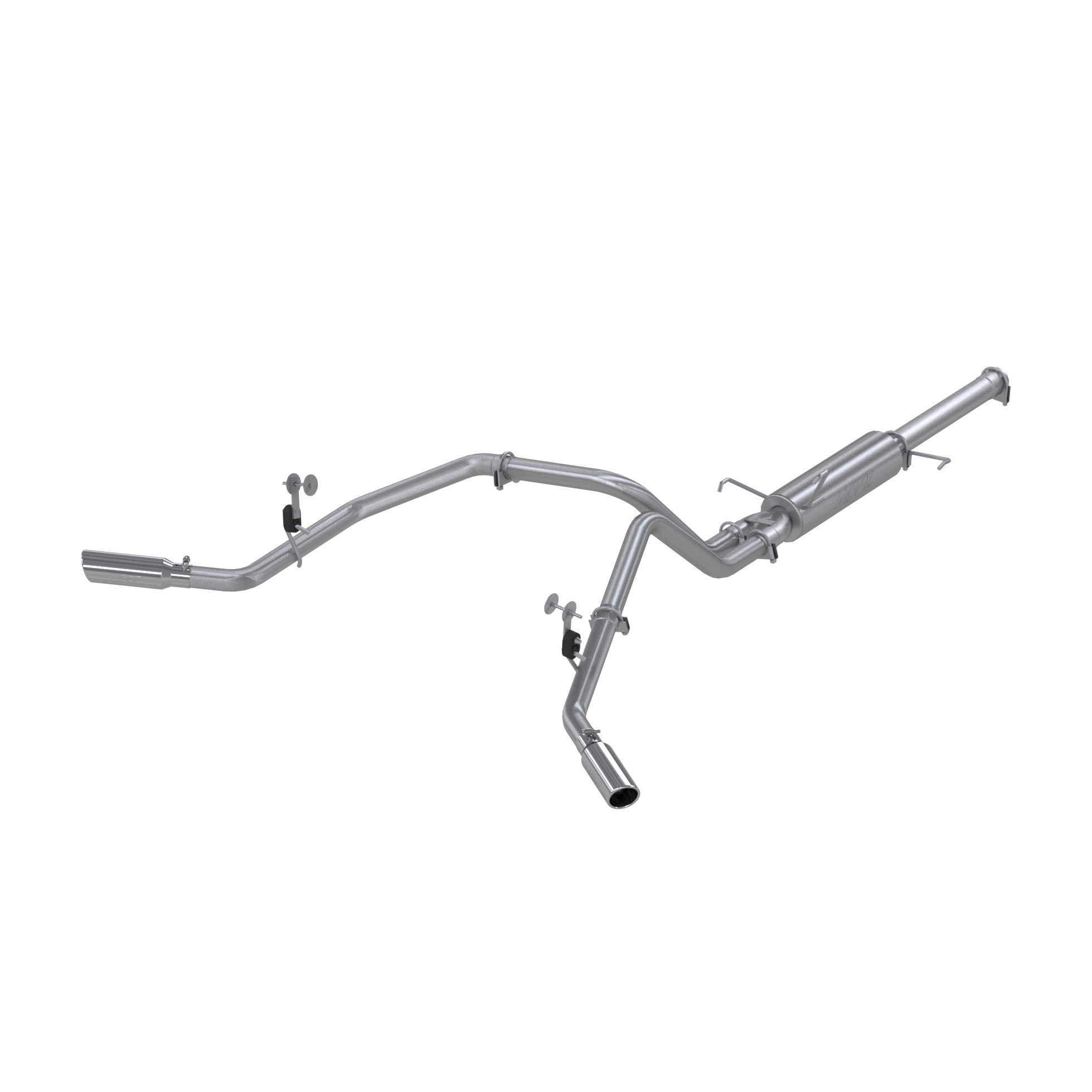 3 Inch Cat Back Exhaust System Dual Split Side Aluminized Steel For 03-03 Dodge Ram Hemi 1500 MBRP