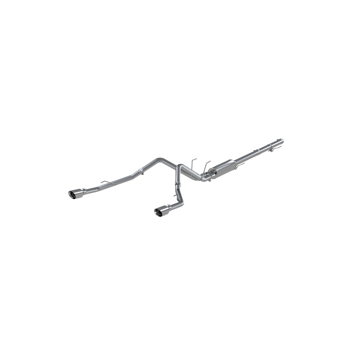 Cat Back Exhaust System Dual Split Rear T304 Stainless Steel Through Stock Bumper For 09-18 RAM 1500 5.7L 19-24 RAM 1500 Classic MBRP