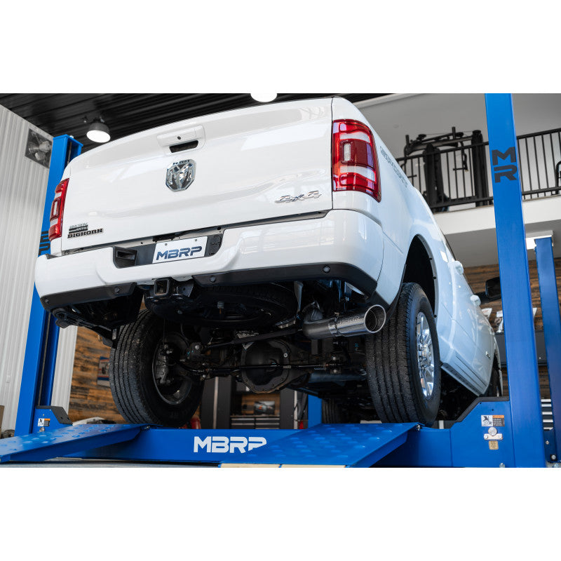 14-Up Ram 2500/3500 Armor Lite, Aluminized Steel 4 Inch Cat Back Single Side Exit Exhaust System MBRP