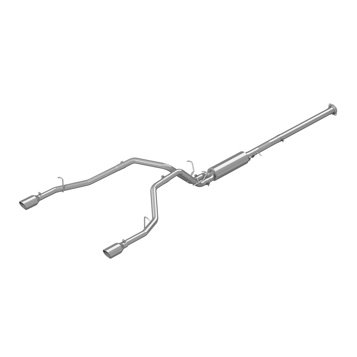 Cat Back Exhaust System Dual Split Rear T304 Stainless Steel For 19-26 RAM Hemi 1500 5.7L MBRP