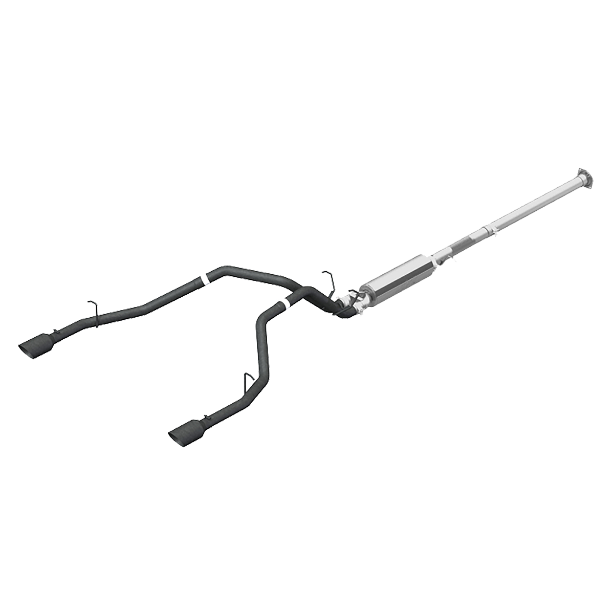 Cat Back Exhaust System Dual Split Rear Black Coated For 19-26 RAM Hemi 1500 5.7L Crew/Quad Cab MBRP