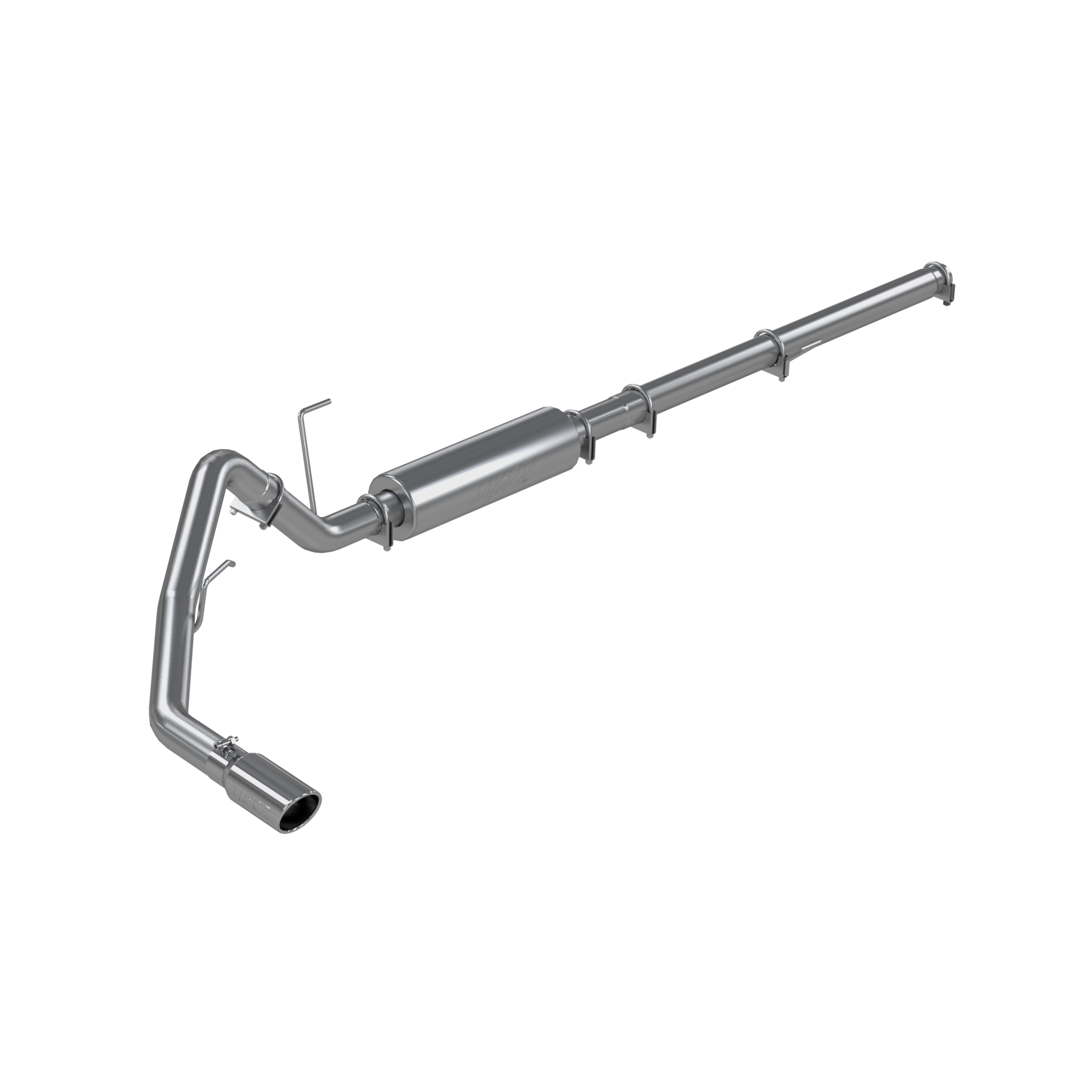 3 Inch Cat Back Exhaust System Single Side Aluminized Steel For 04-08 Ford F-150 4.6/5.4L Extended Cab/Crew Cab MBRP