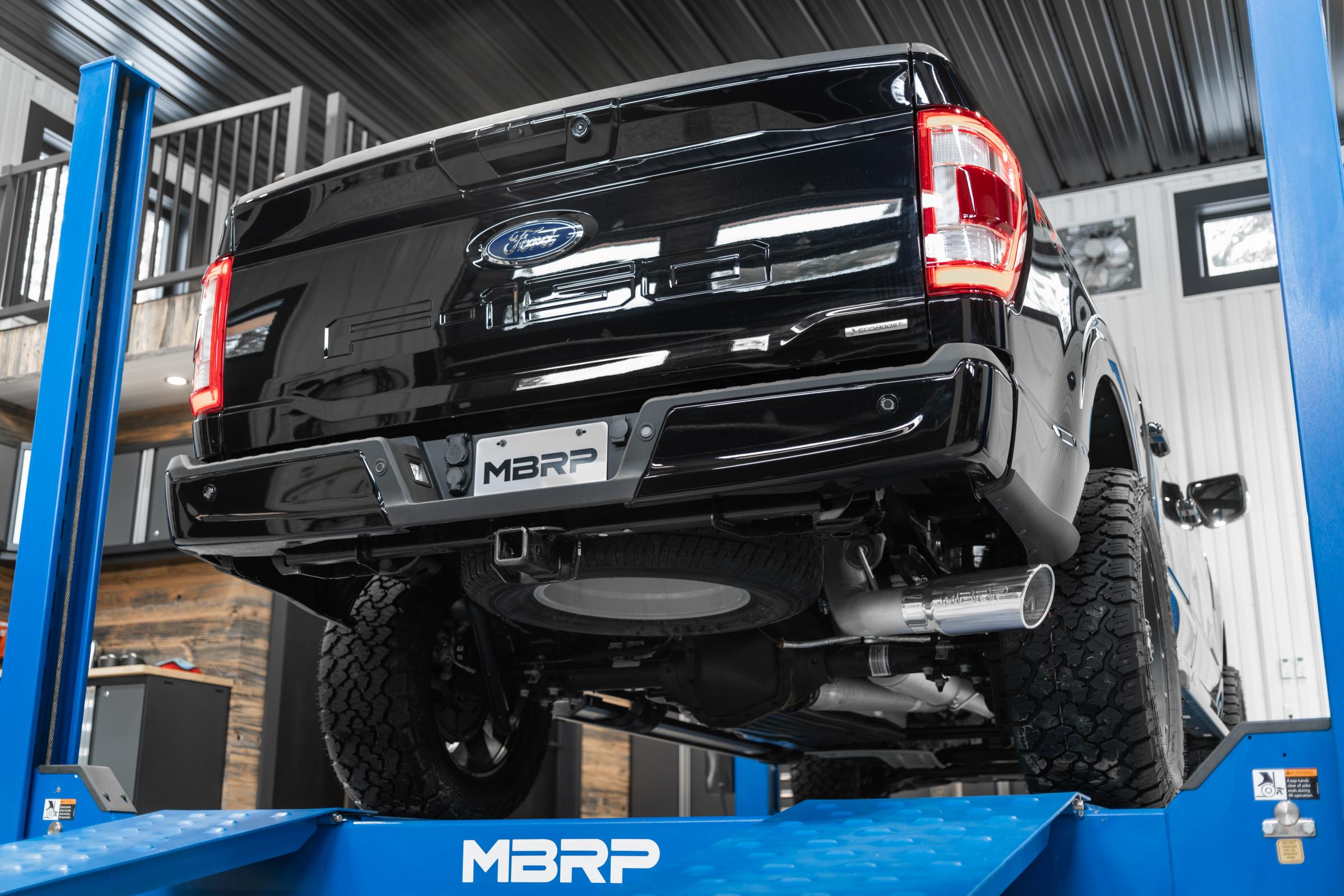 21-Up Ford F-150 4 Inch Cat Back Single Side Race version T409 Stainless Steel Exhaust System MBRP