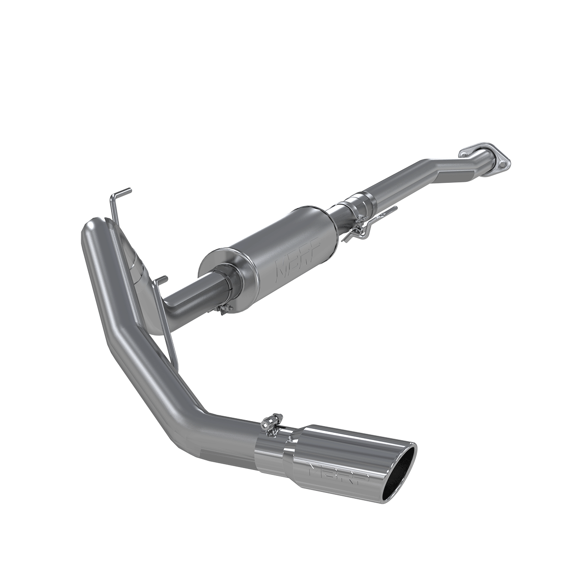3 Inch Cat Back Exhaust System Single Side Exit Aluminized Steel For 11-14 Ford F-150 V6 EcoBoost MBRP