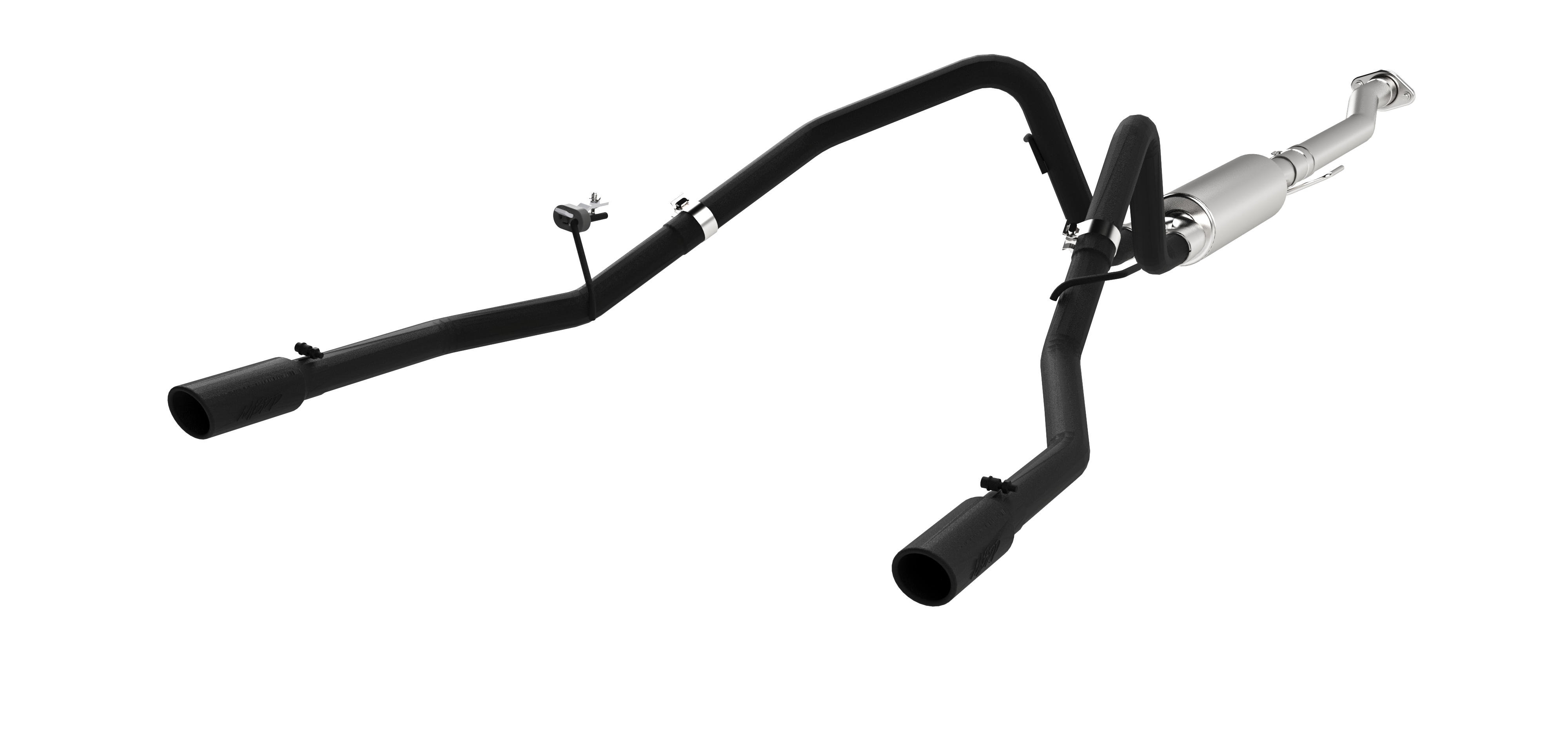 2.5 Inch Cat Back Exhaust System Dual Rear Exit For 11-14 Ford F-150 V6 EcoBoost Black Coated MBRP