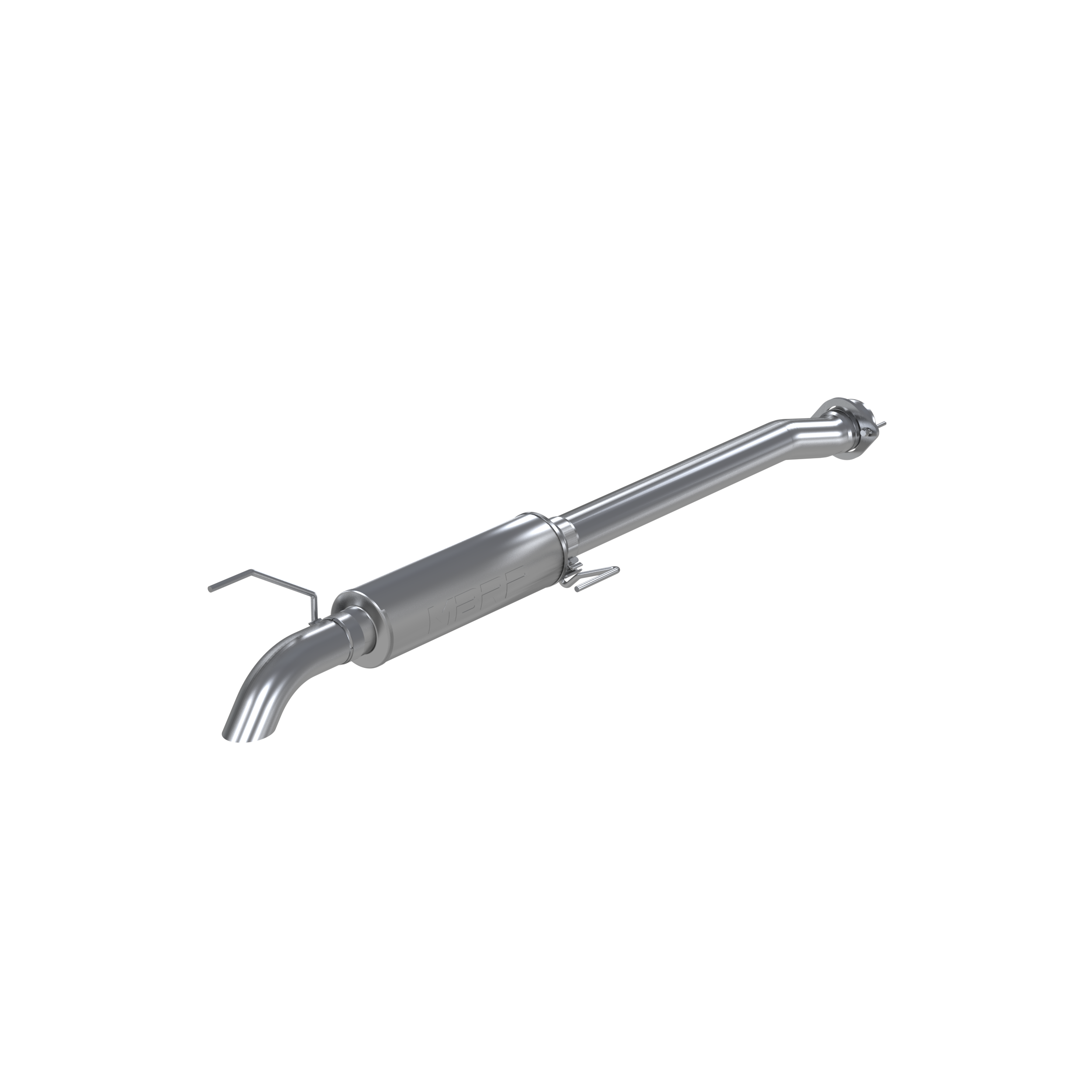 3 1/2 Inch Cat Back Exhaust System Single Turn Down For 11-14 Ford F-150 Raptor 6.2L Crew Cab/Short Bed Extended Cab Short Bed Aluminized Steel MBRP