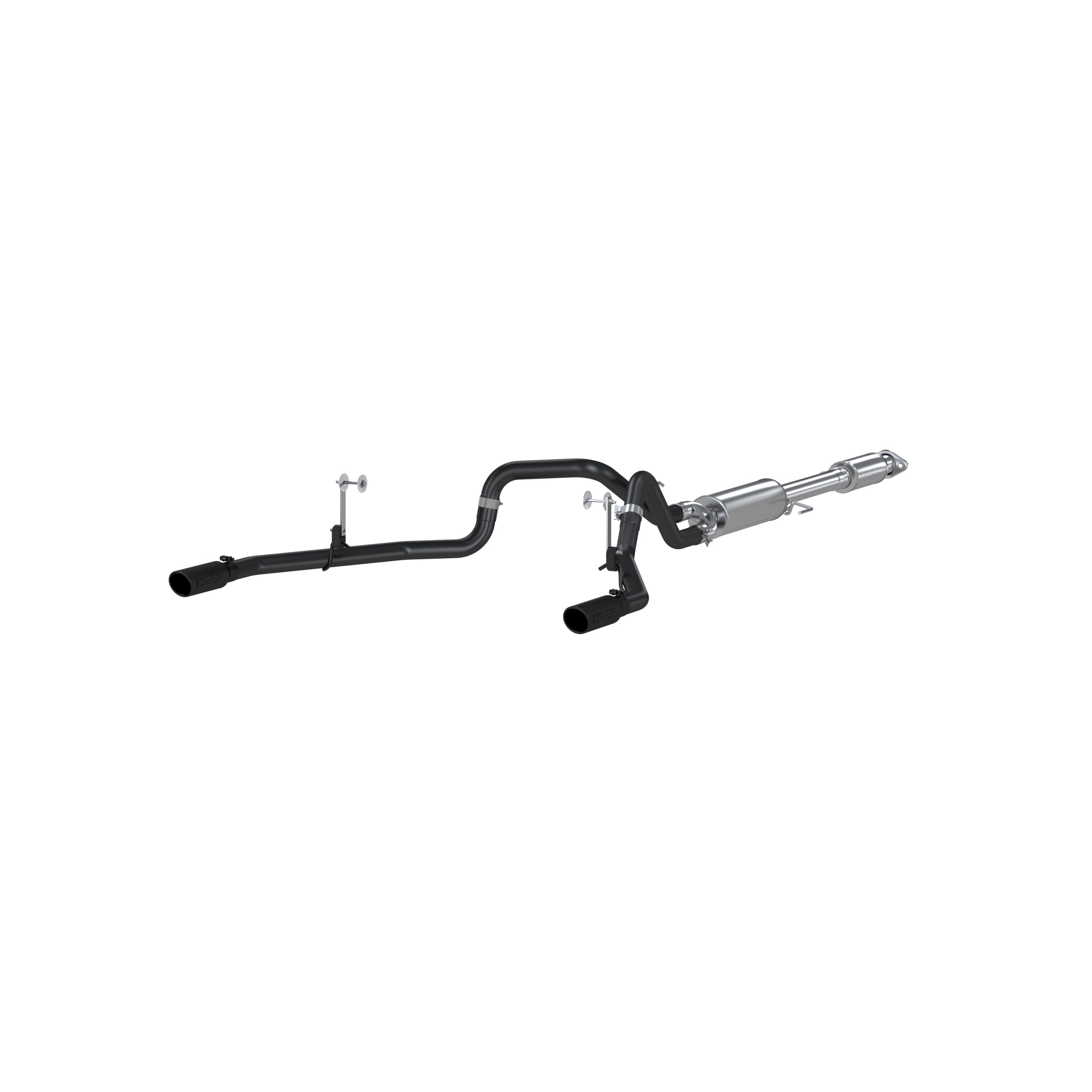 2.5 Inch Cat Back Exhaust System Dual Rear Exit For 15-20 Ford F-150 5.0L Black Coated MBRP