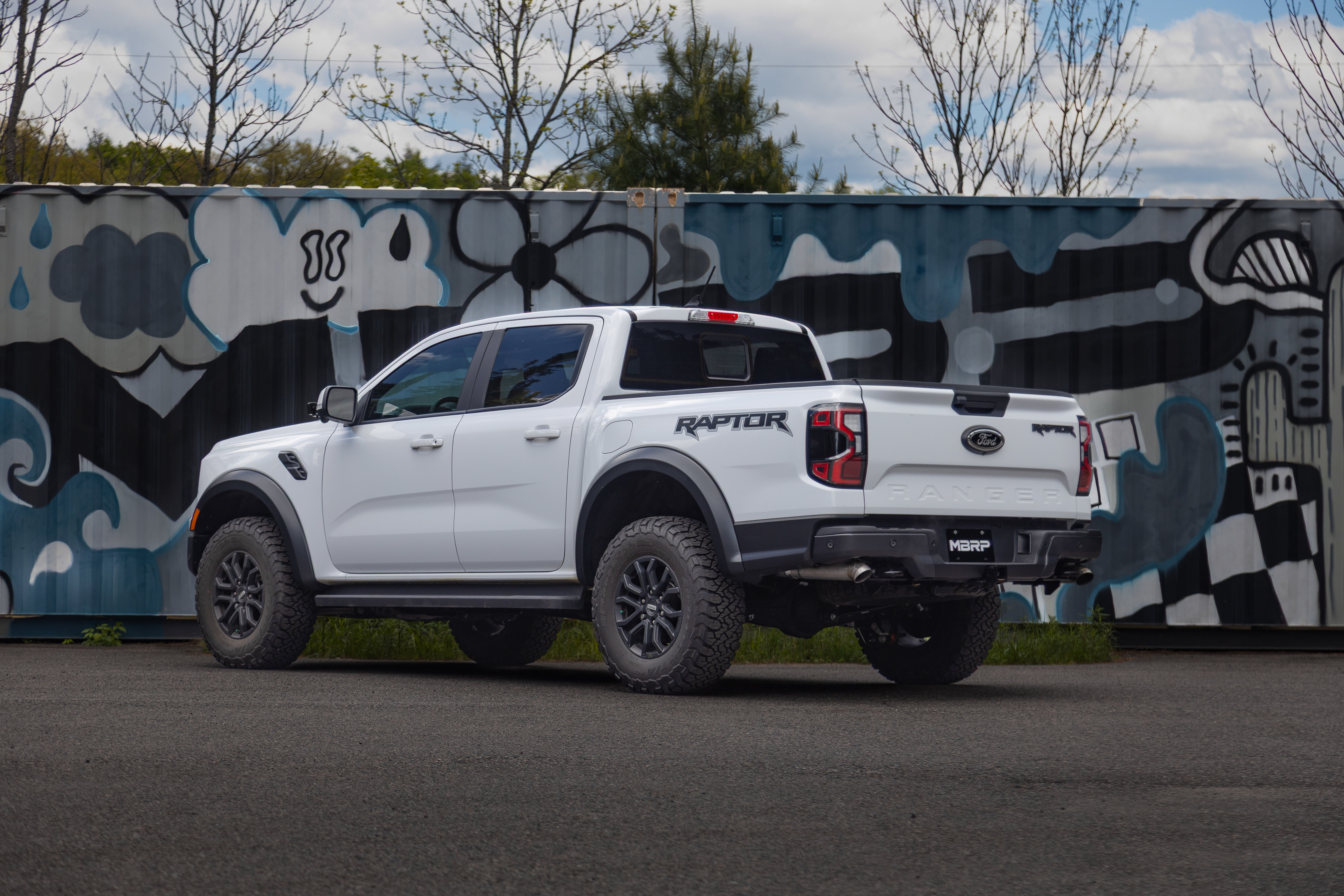 24-Present Ford Ranger Raptor 3.0L EcoBoost, Armor Pro 3-Inch Axle-Back Dual Rear Turn-Down MBRP