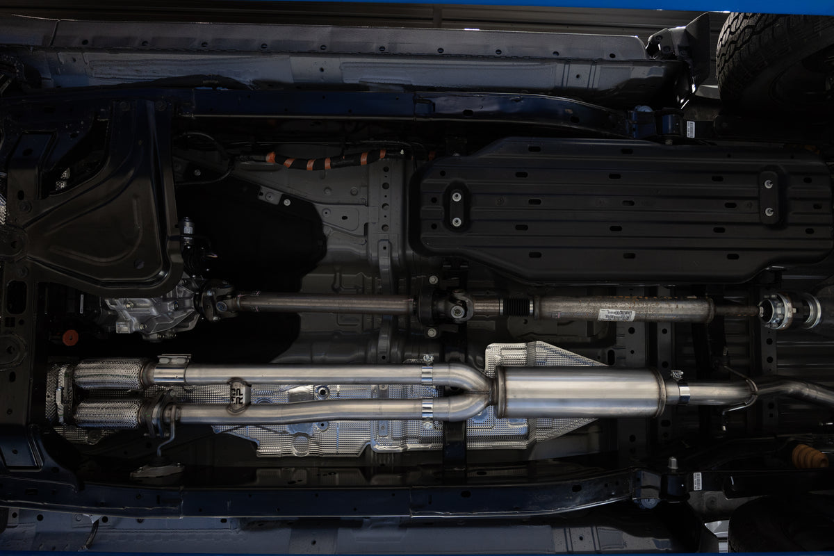 2024-Present Ford Ranger 2.7L, Armor BLK 2.5-Inch Cat-Back 3-Inch Single Side Rear Exit, MBRP