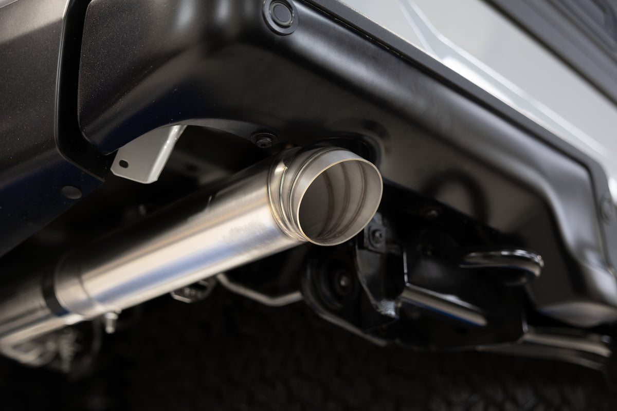 22-Present Ford F-150 Raptor 3.5L and Raptor R 5.2L Armor Pro 3-Inch Axle-Back Dual Split Rear Turn Down MBRP