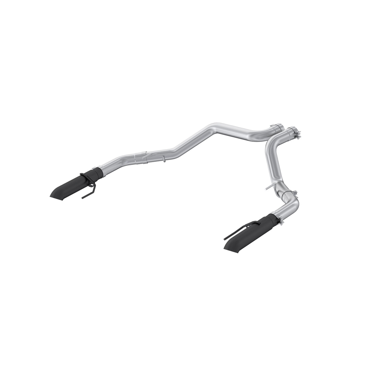 22-Present Ford F-150 Raptor 3.5L and Raptor R 5.2L Armor BLK 3-Inch Axle-Back Dual Split Rear Turn Down MBRP