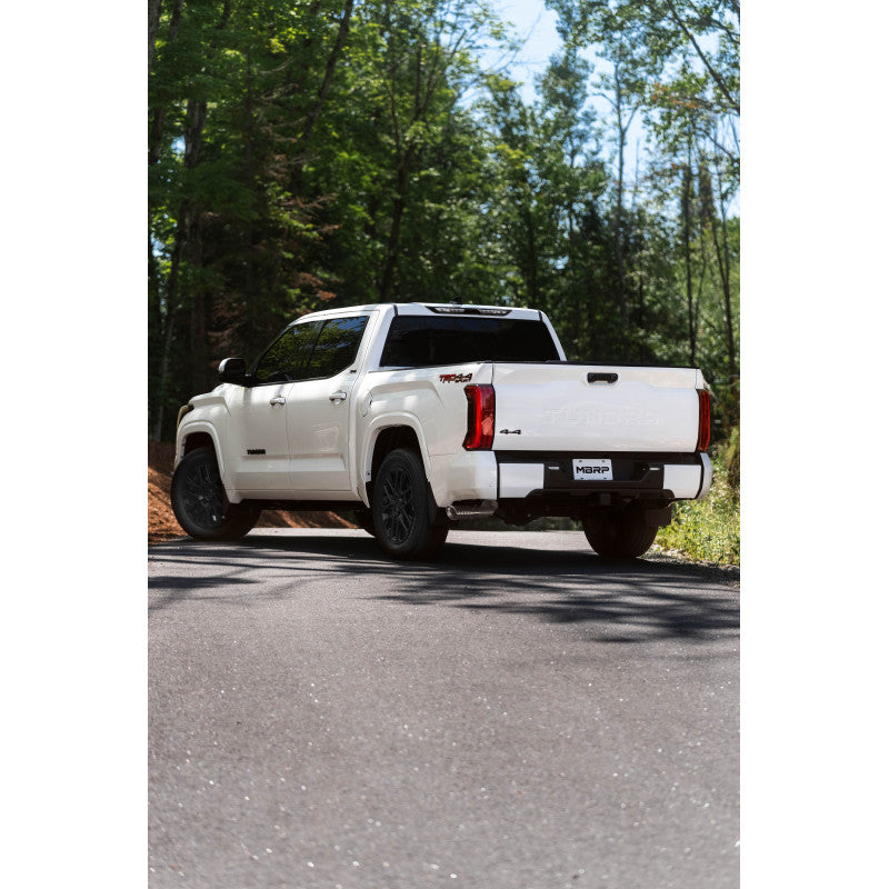 2022-Up Toyota Tundra 3.4L Aluminized Steel 2.5 Inch Dual Cat-Back Single Side Exit MBRP