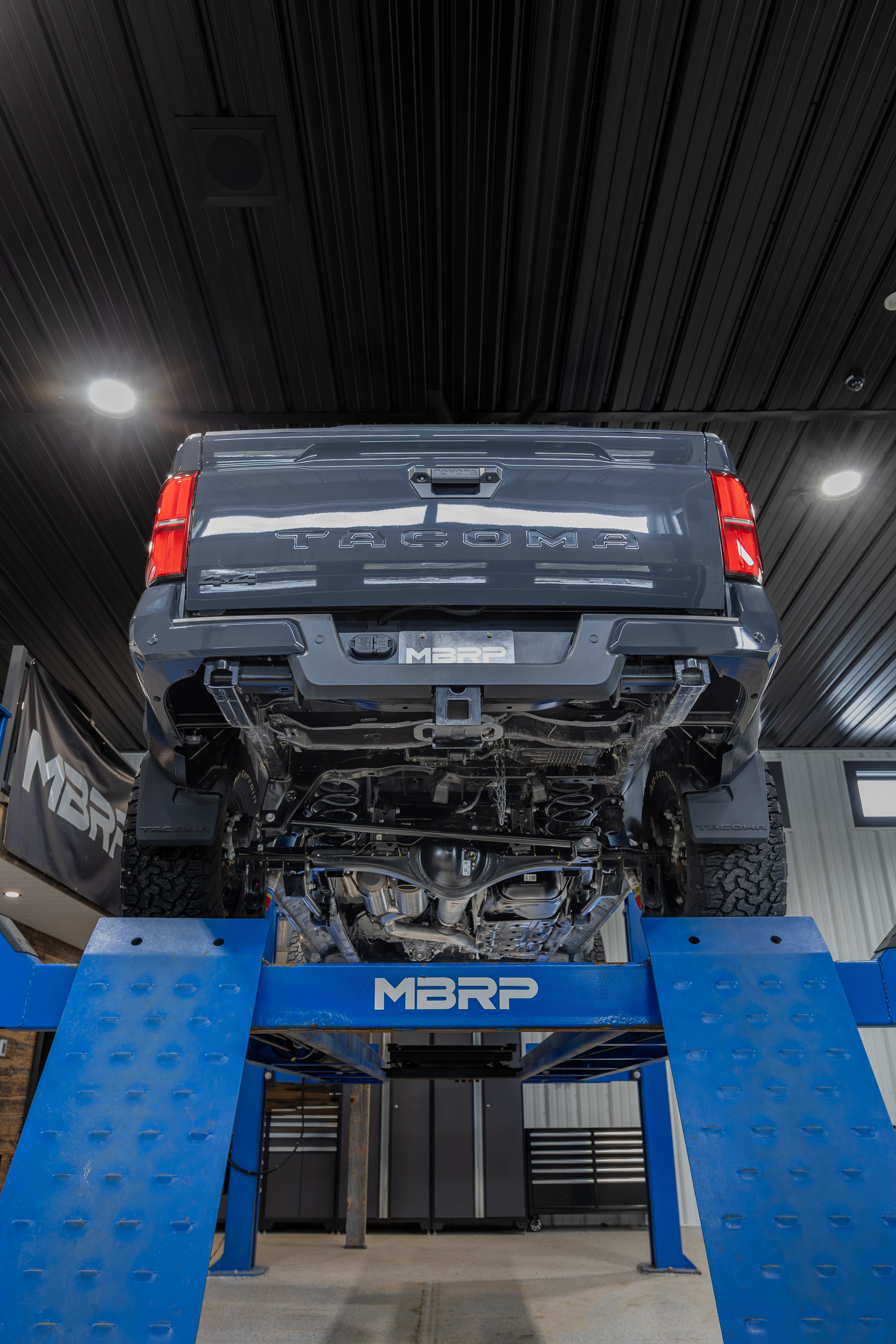 2024-Up Toyota Tacoma 2.4L Armor Lite 3-Inch Cat-Back Pre-Axle Turn Down, MBRP