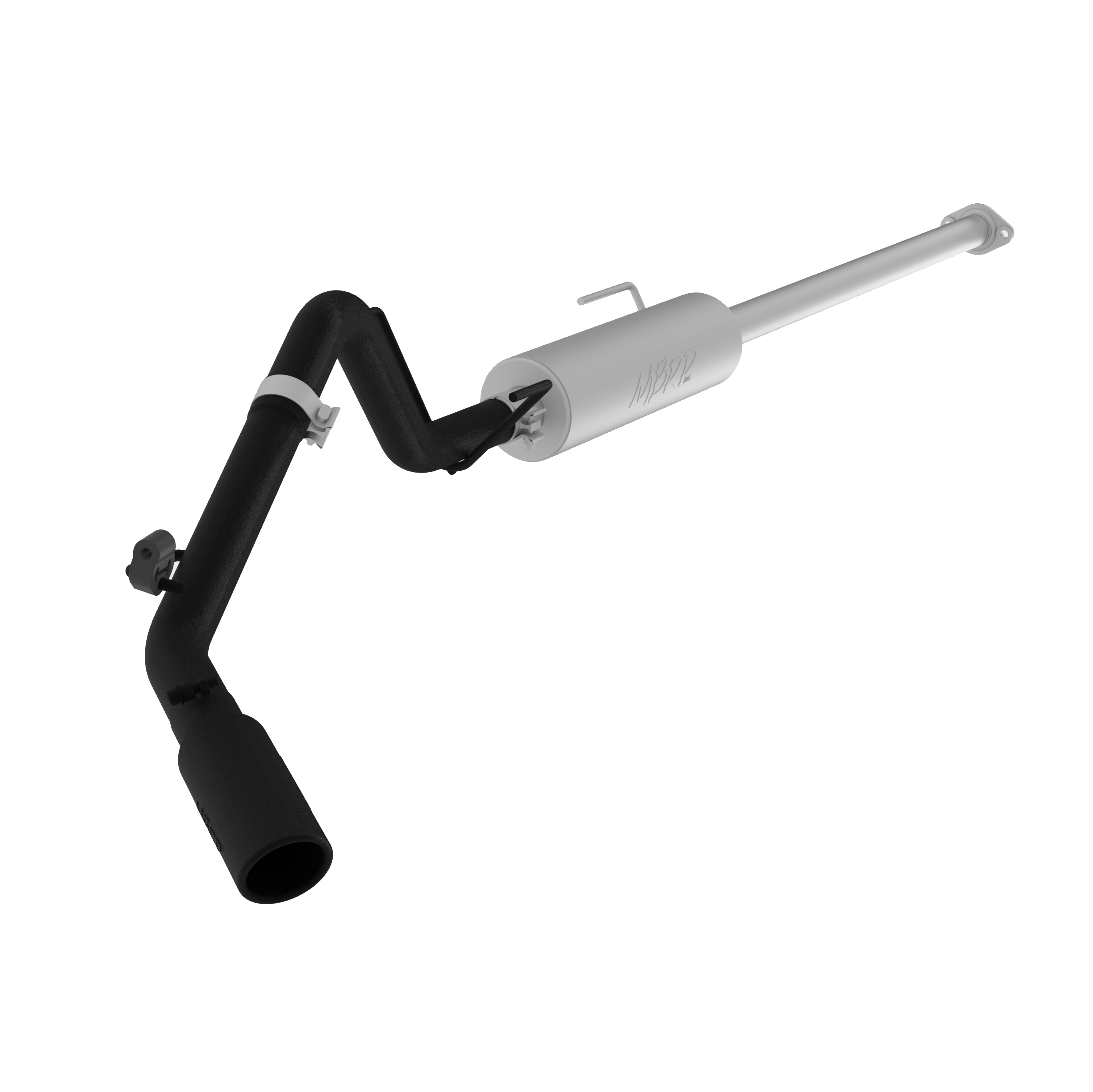 Cat Back Exhaust System Single Side Black-Coated Aluminized Steel For 05-15 Toyota Tacoma 4.0L Extended Cab/Crew Cab MBRP