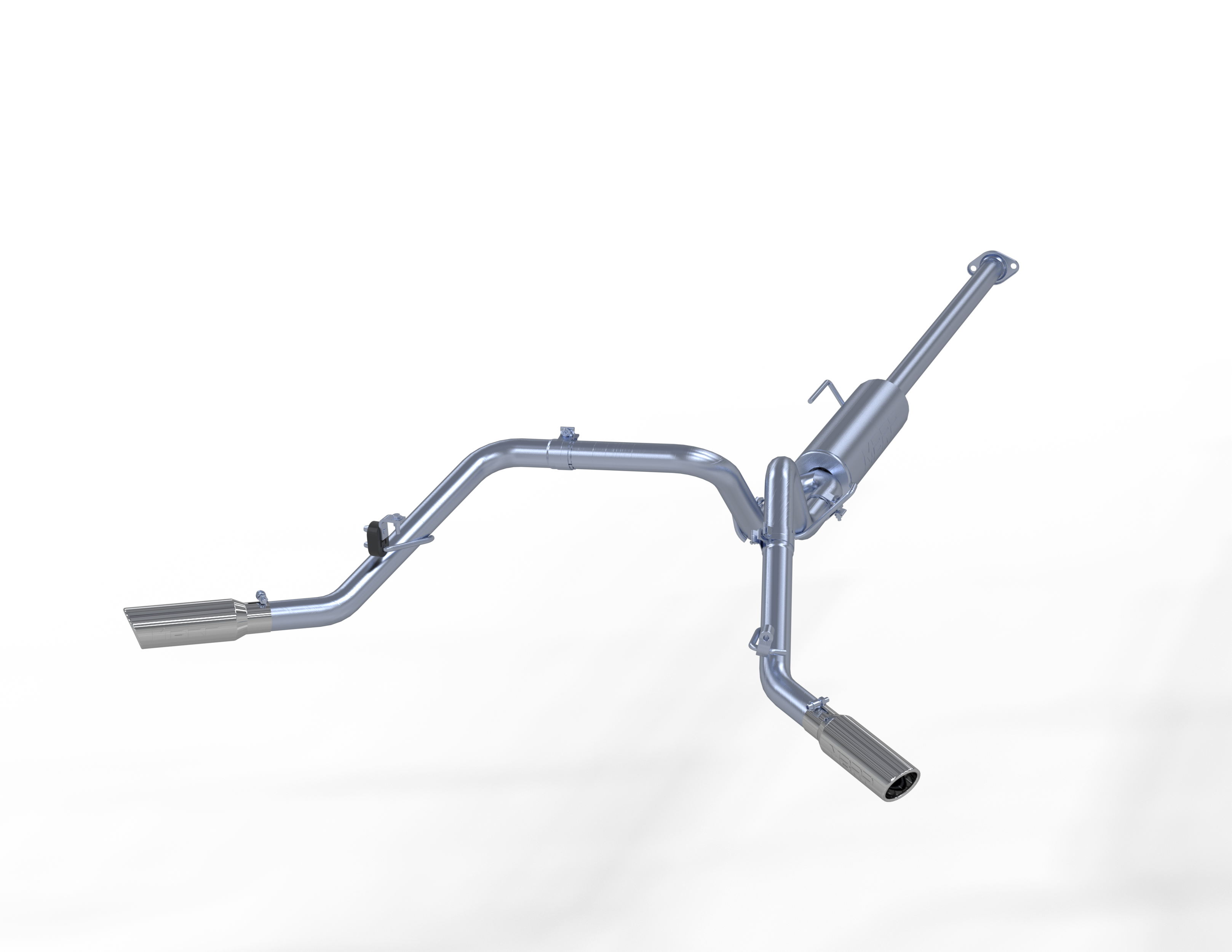 Cat Back Exhaust System Dual Split Side Aluminized Steel For 05-15 Toyota Tacoma MBRP
