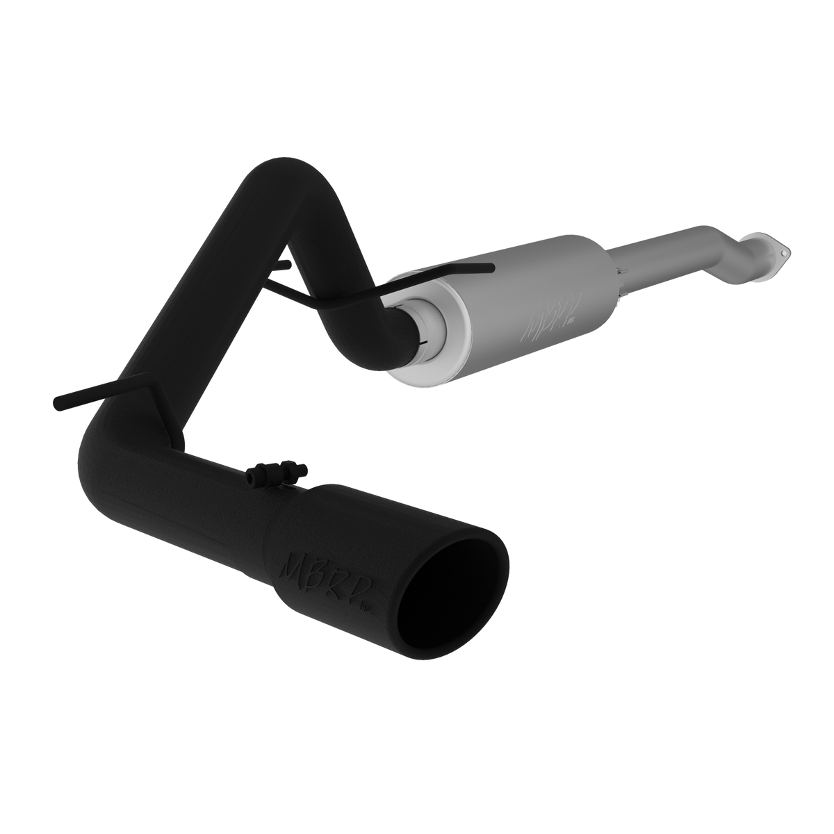 Toyota 3 Inch Cat Back Exhaust System For 16-23 Toyota Tacoma 3.5L Single Side Exit Black-Coated Aluminized Steel MBRP