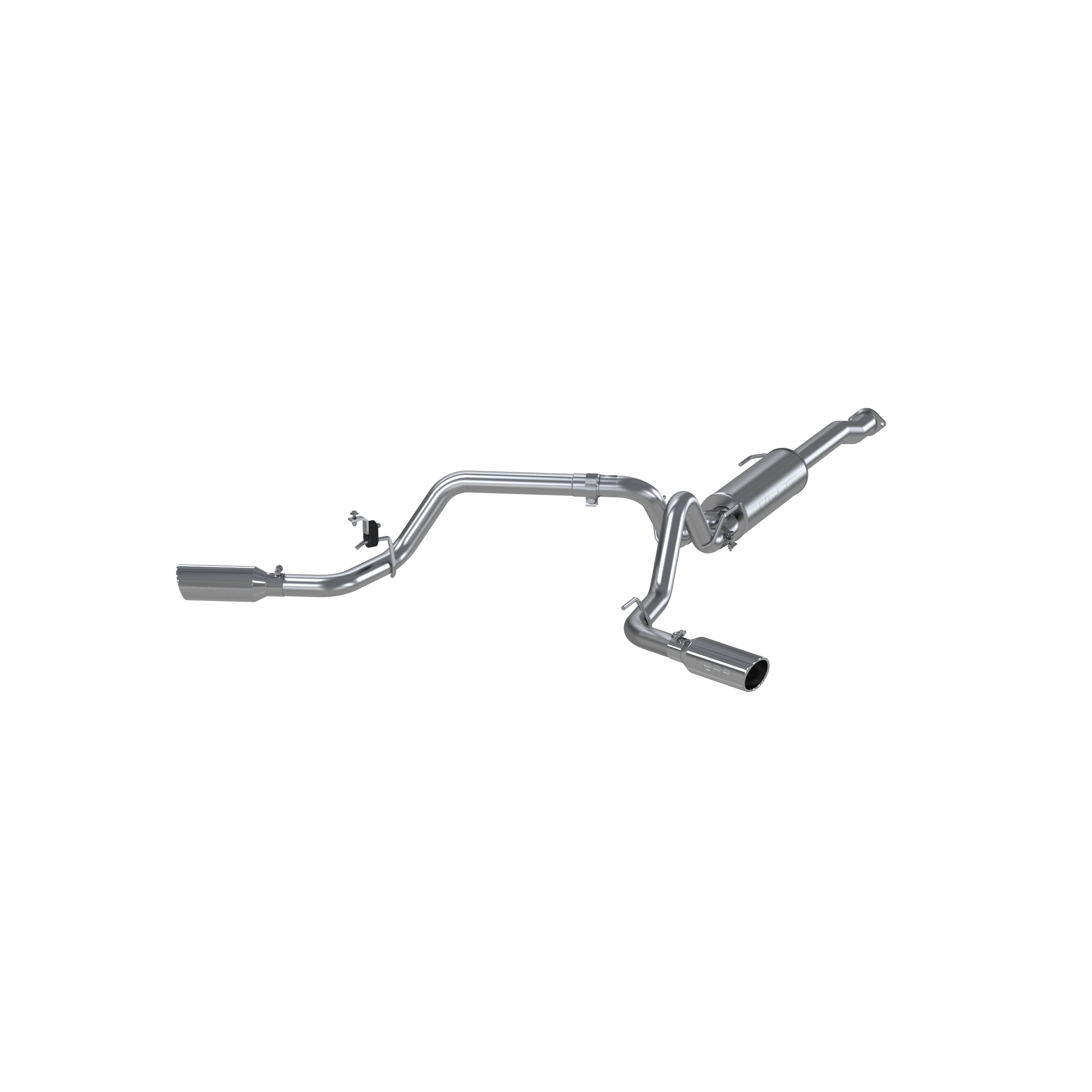 Toyota 3 Inch Cat Back Exhaust System For 16-23 Toyota Tacoma 3.5L Dual Split Side Armor Plus MBRP