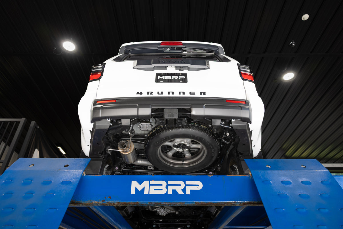 24-Present Toyota 4Runner, Armor Pro, Overland 3-Inch Cat-Back Single Rear, High-Clearance Turndown, MBRP