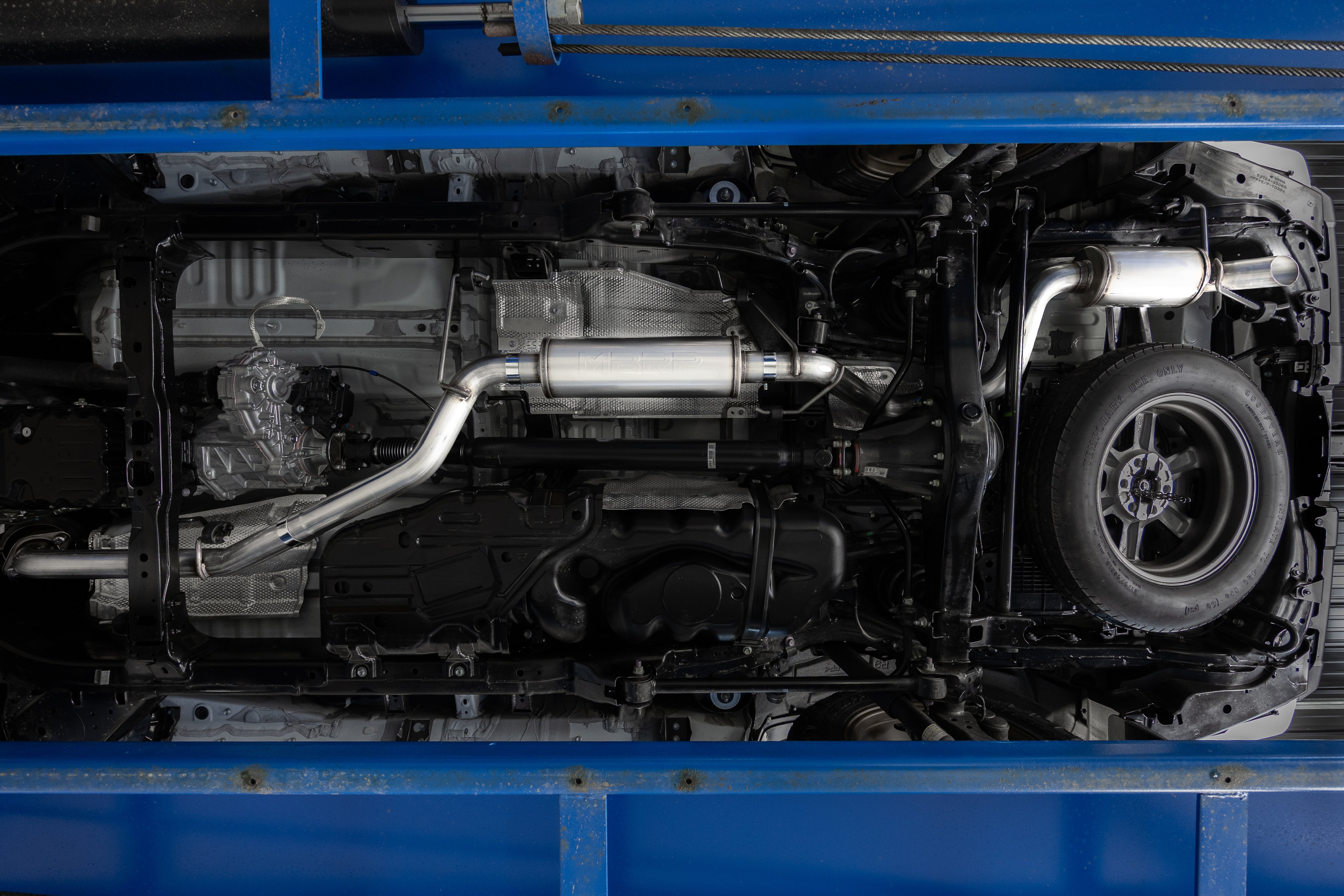 24-Present Toyota 4Runner, Armor Lite, Overland 3-Inch Cat-Back Single Rear, High-Clearance Turndown, MBRP