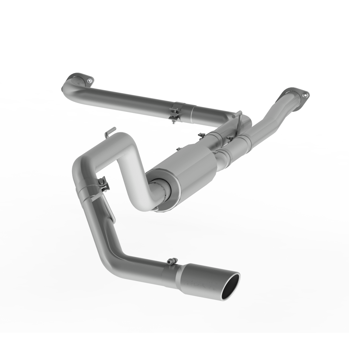 3 Inch Cat Back Exhaust System Single Side Aluminized Steel For 16-20 Nissan 5.6L Titan XD MBRP