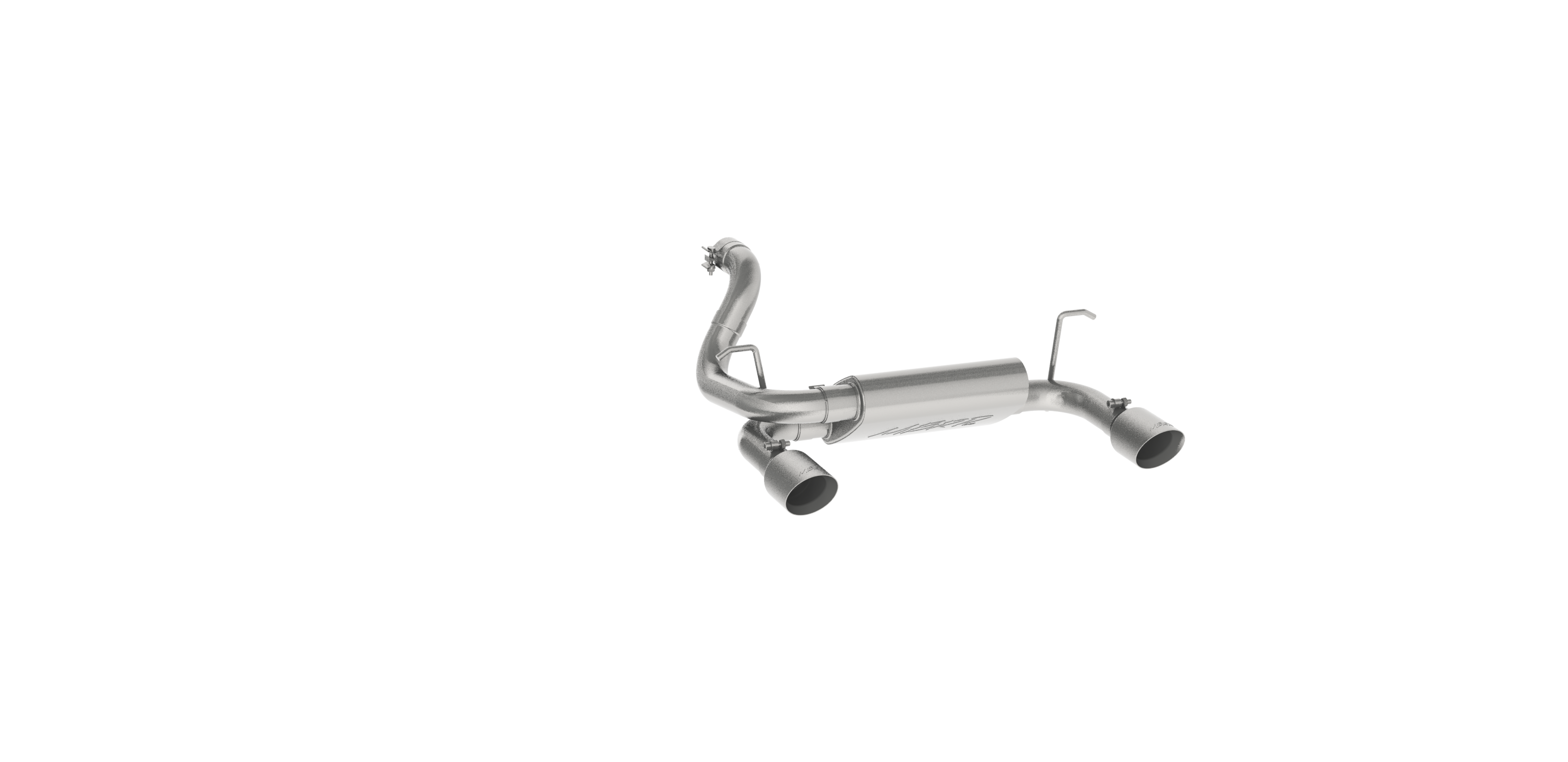 Jeep 2.5 Inch Axle Back Dual Rear Exit Armor Lite Series For 18-Up Wrangler JL 2/4 DR 3.6L MBRP
