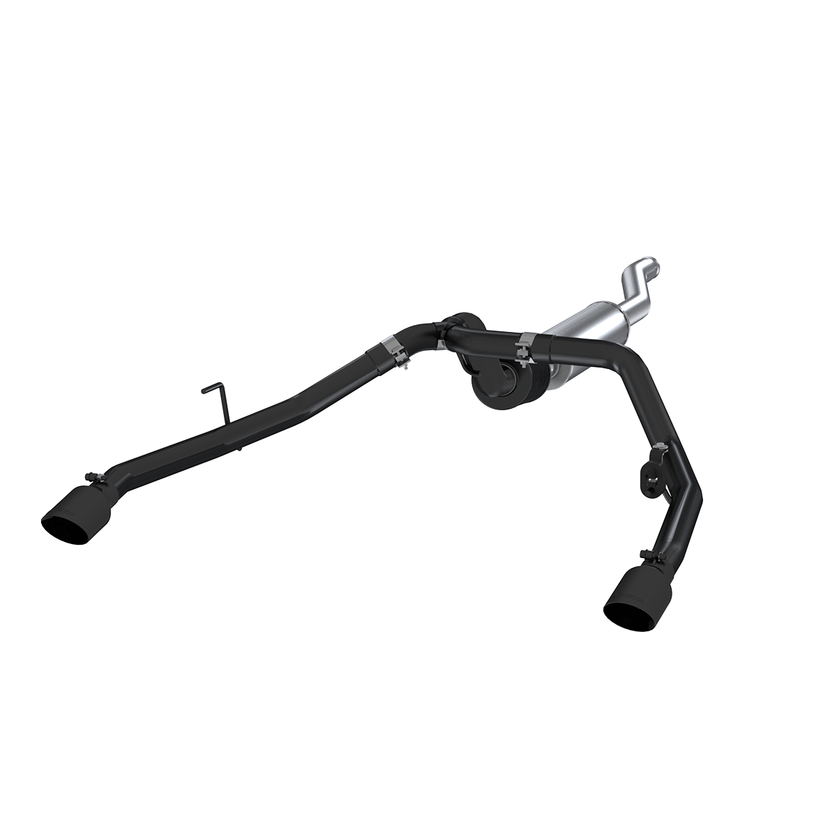 Jeep 2.5 Inch Cat Back Exhaust System Dual Rear Exit Armor BLK Series For 20-Up Jeep Gladiator 3.6L MBRP