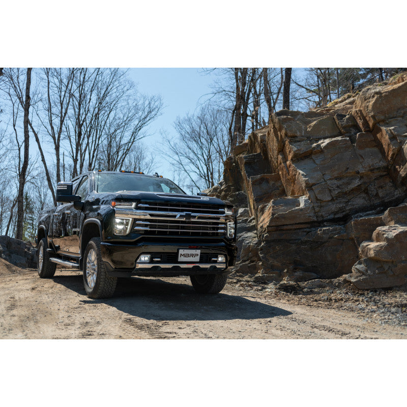 20-25 Silverado/Sierra 2500/3500 T304 Stainless Steel 4 Inch Filter Back Single Side Exit Exhaust System MBRP