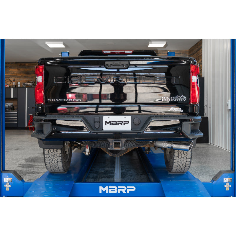 20-25 Silverado/Sierra 2500/3500 T304 Stainless Steel 4 Inch Filter Back Single Side Exit Exhaust System MBRP