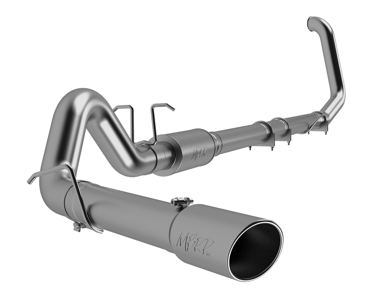 4 Inch Turbo Back Single Side Exit T409 Stainless Steel For 99-03 Ford F-250/350 7.3L Powerstroke MBRP
