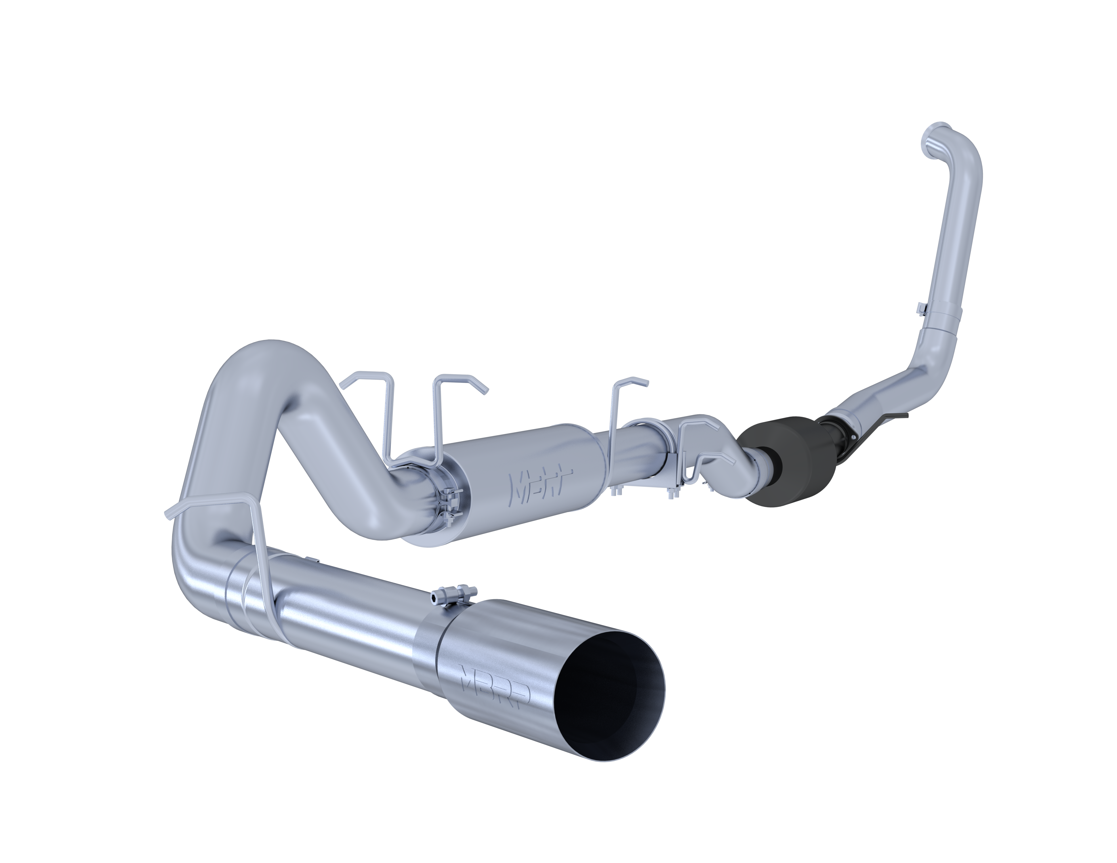 4 Inch Turbo Back Single Side Exit T304 Stainless Steel For 03-07 Ford F-250/350 6.0L Extended Cab/Crew Cab MBRP