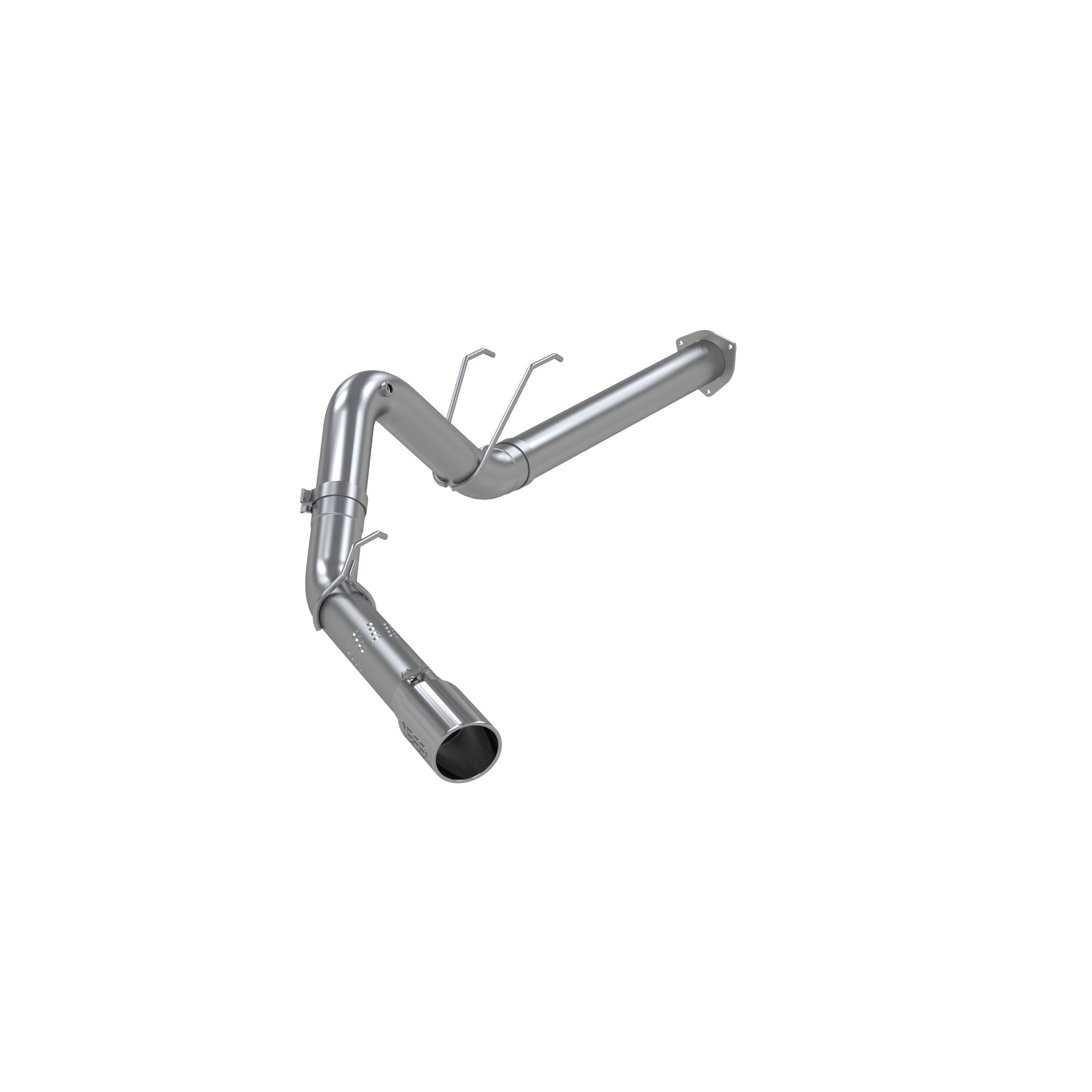 4 Inch Filter Back Single Exhaust Pipe Aluminized Steel For 17-Up Ford F-250/350/450 6.7L MBRP