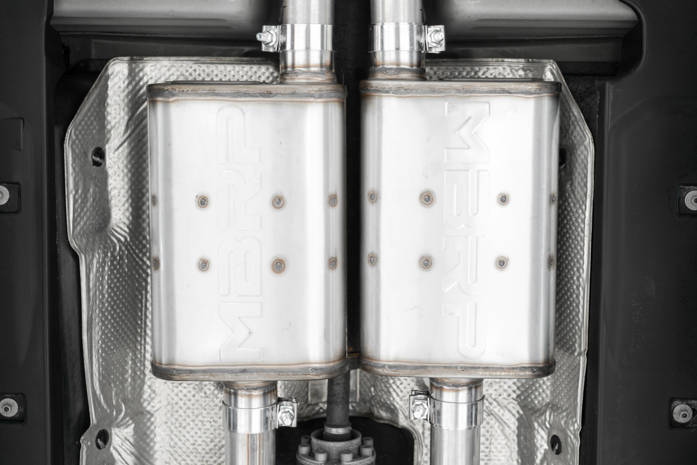 15-23 Dodge Challenger Aluminized 2.5 Inch Cat Back Dual Rear Exit Exhaust System MBRP