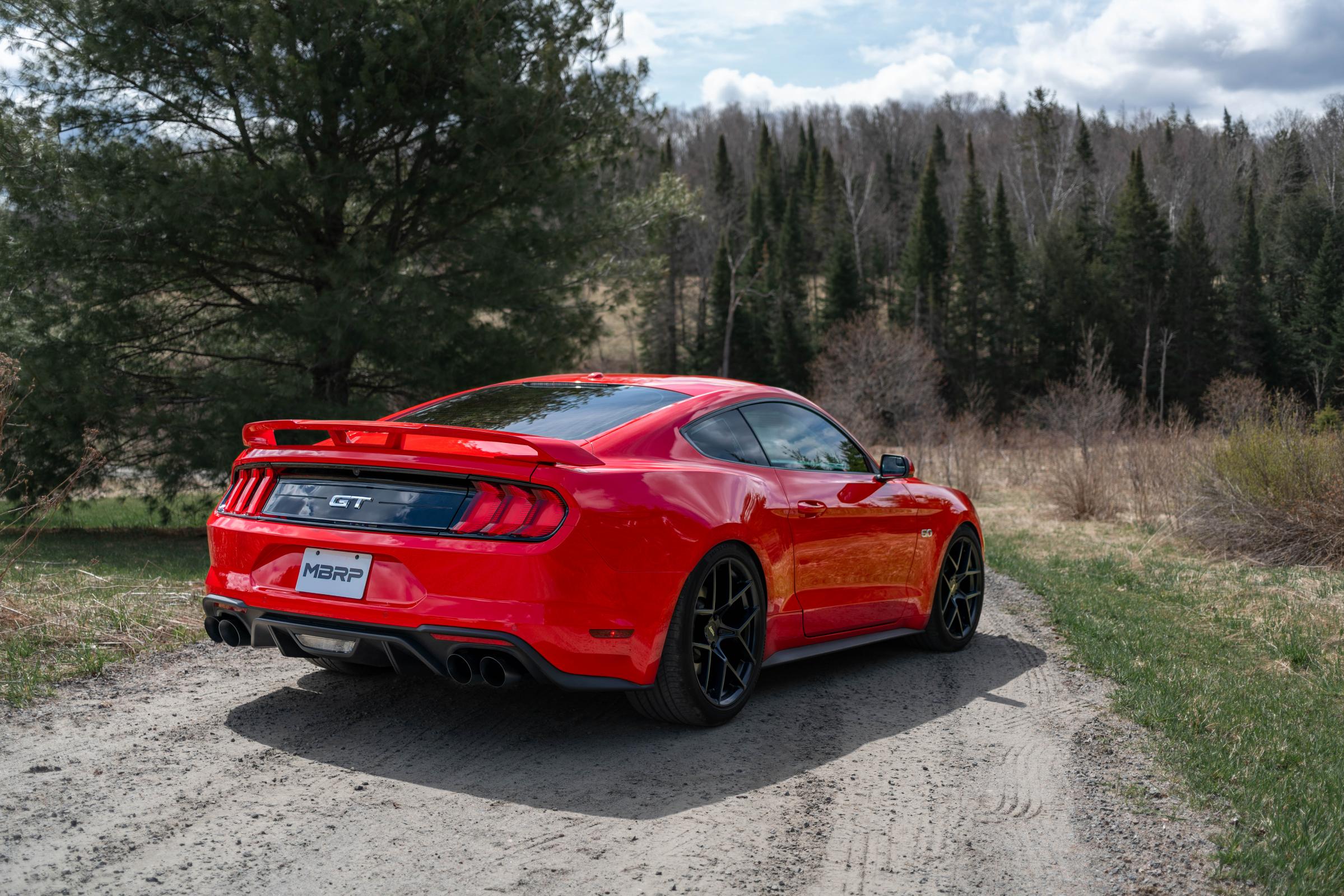 3 Inch Cat Back Exhaust System For 18-23 Ford Mustang GT 5.0L With Quad 4 Inch Dual Wall Tips Race Version T304 Stainless Steel MBRP