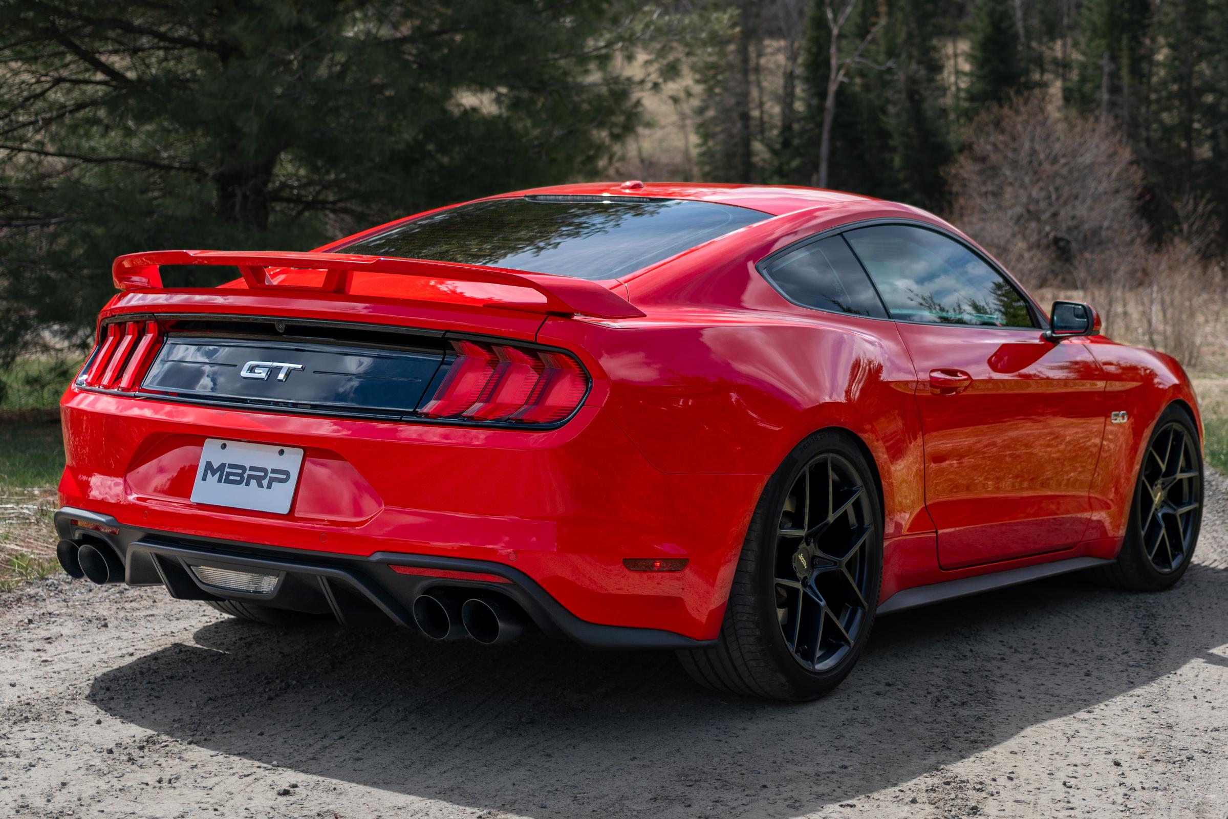 3 Inch Cat Back Exhaust System For 18-23 Ford Mustang GT 5.0L With Quad 4 Inch Dual Wall Tips Race Version T304 Stainless Steel MBRP