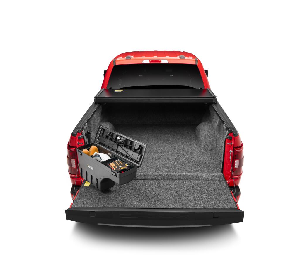 Truck Bed Storage Box Swing Case 2015-2026 Ford F-150 (Includes Lightning) Drivers Side Black Smooth UnderCover