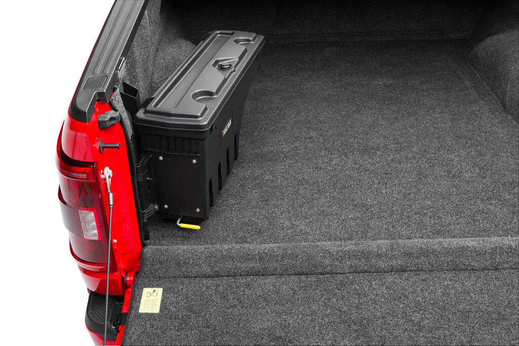 Truck Bed Storage Box Swing Case 2015-2026 Ford F-150 (Includes Lightning) Drivers Side Black Smooth UnderCover