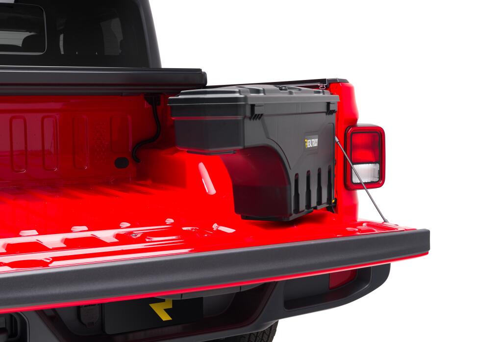 Truck Bed Storage Box Swing Case 2020-2025 Jeep Gladiator Passenger Side Black Smooth UnderCover