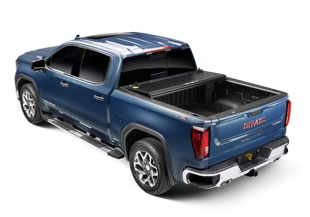 Tonneau Cover Select 2007-2013 Chevrolet Silverado/GMC Sierra 5 Foot 9 Inch Bed Crew Cab Without Cargo Management System Without Bed Rail Caps Black Textured UnderCover