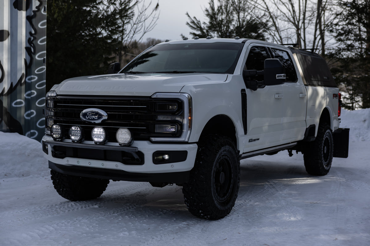 2017-Up Ford F250/ F350/ F450/ F550 Superduty Black-Coated Bumper Light Mounting Bar MBRP