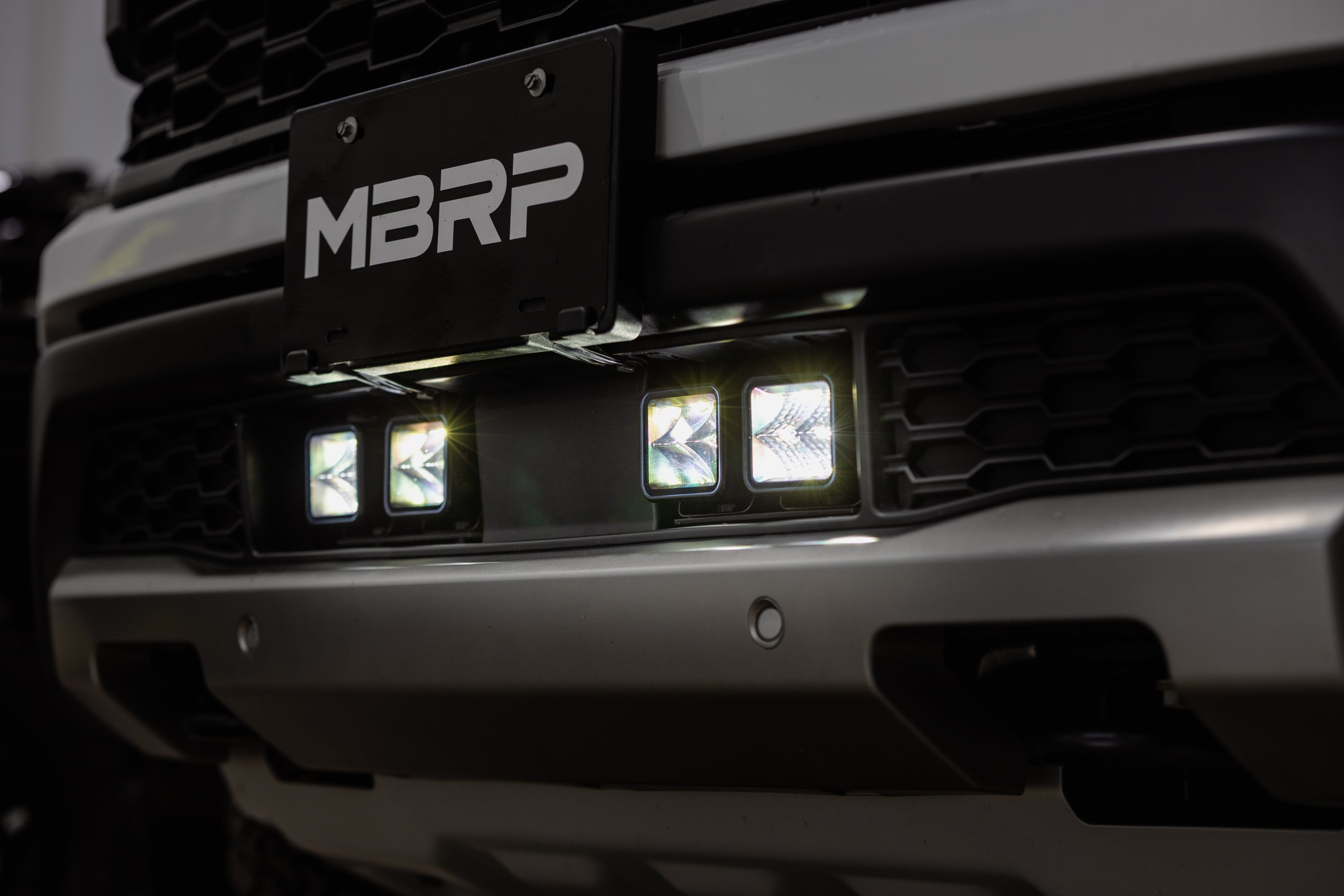 24-Up Ford Ranger Raptor Bumper Light Kit Clear Spot Beam MBRP