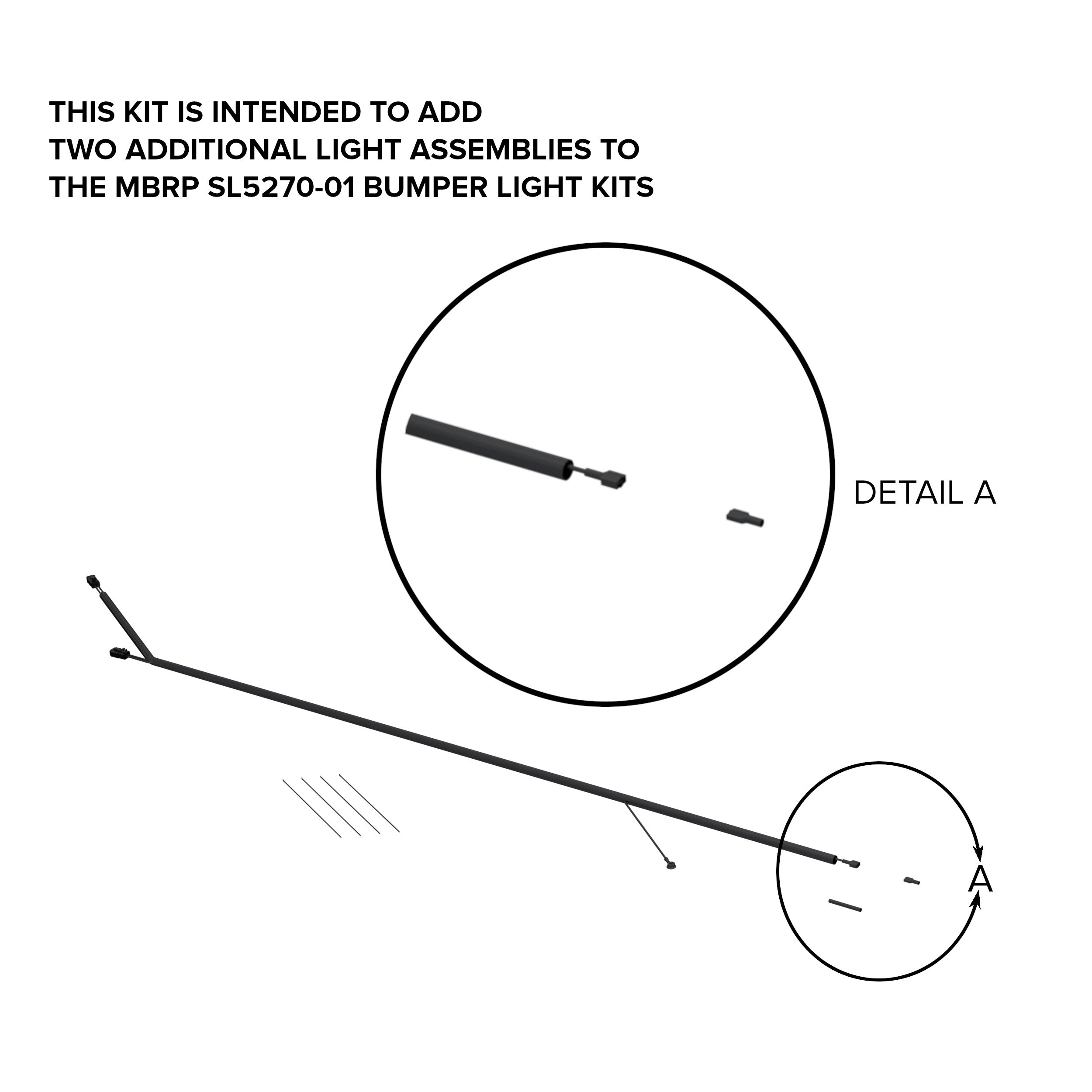 24-Up Ford Ranger Raptor Bumper Light Harness MBRP
