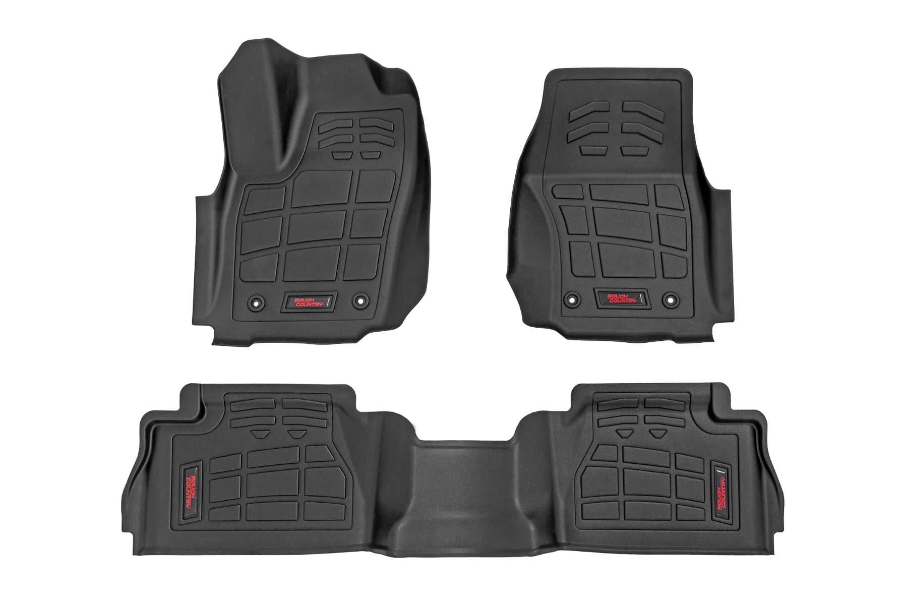 Sure-Fit Floor Mats Front & Rear Double Cab Toyota Tacoma (24-26) Rough Country
