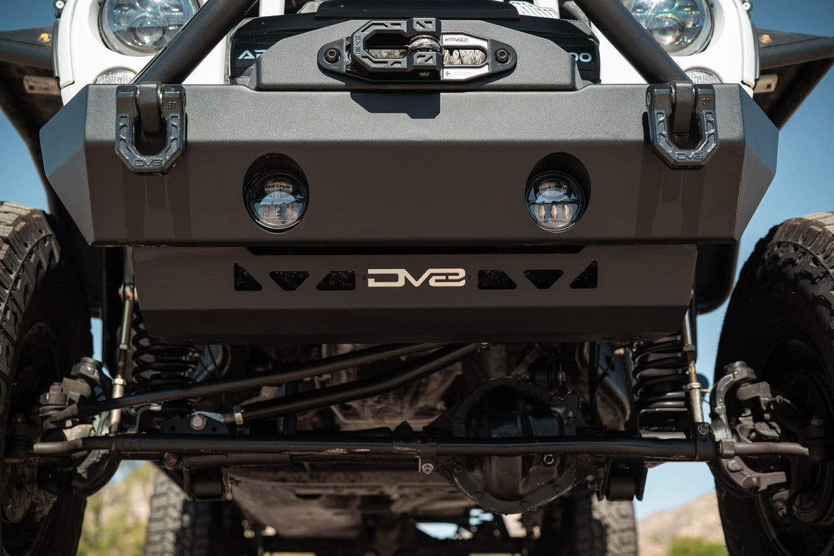 2007 2018 Jeep Wrangler JK Front Skid Plate DV8 Offroad