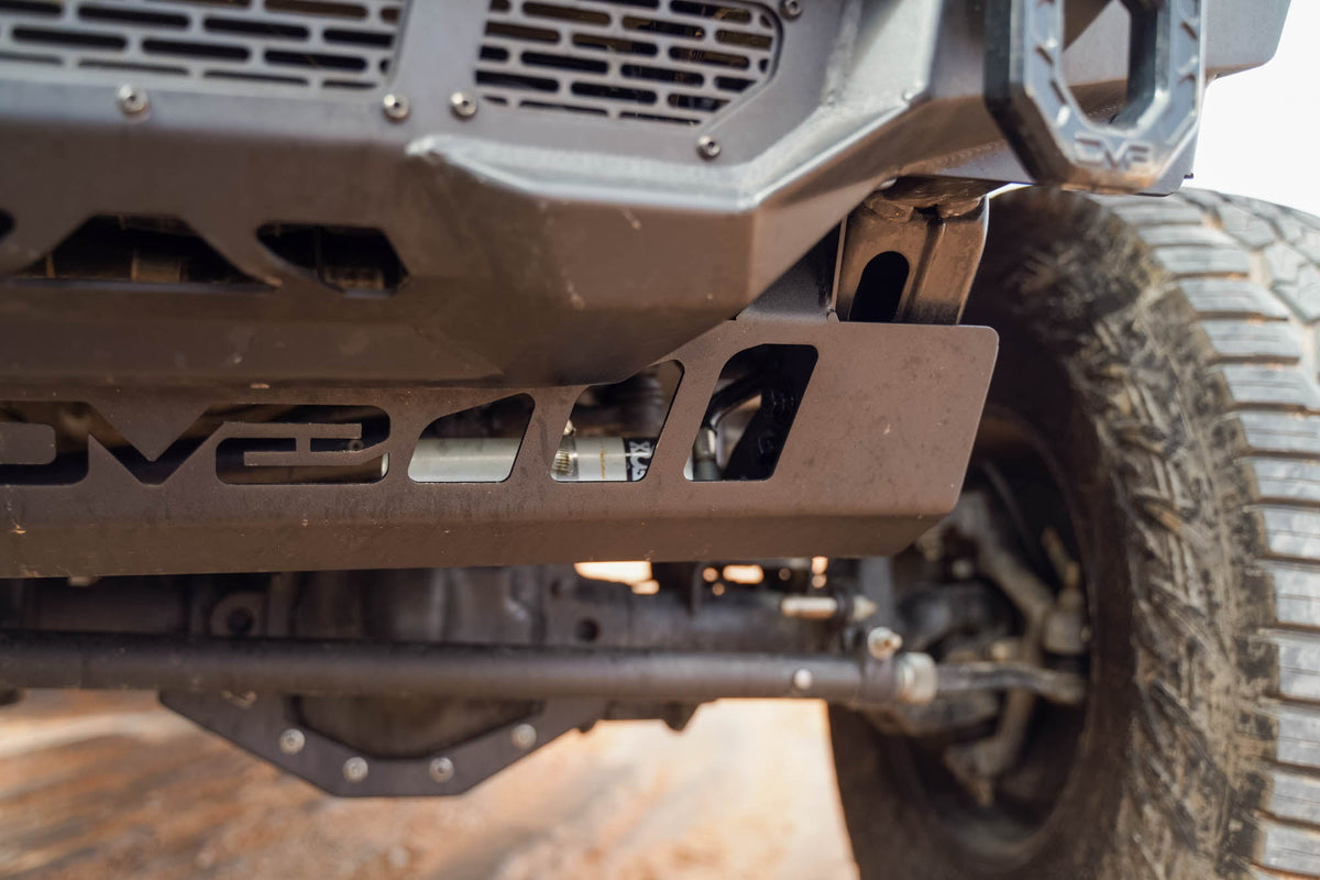 2018=2025 Jeep Wrangler JL JL Gladiator JT Front Bumper Sway Bar Disconnect Motor Skid Plate DV8 Offroad