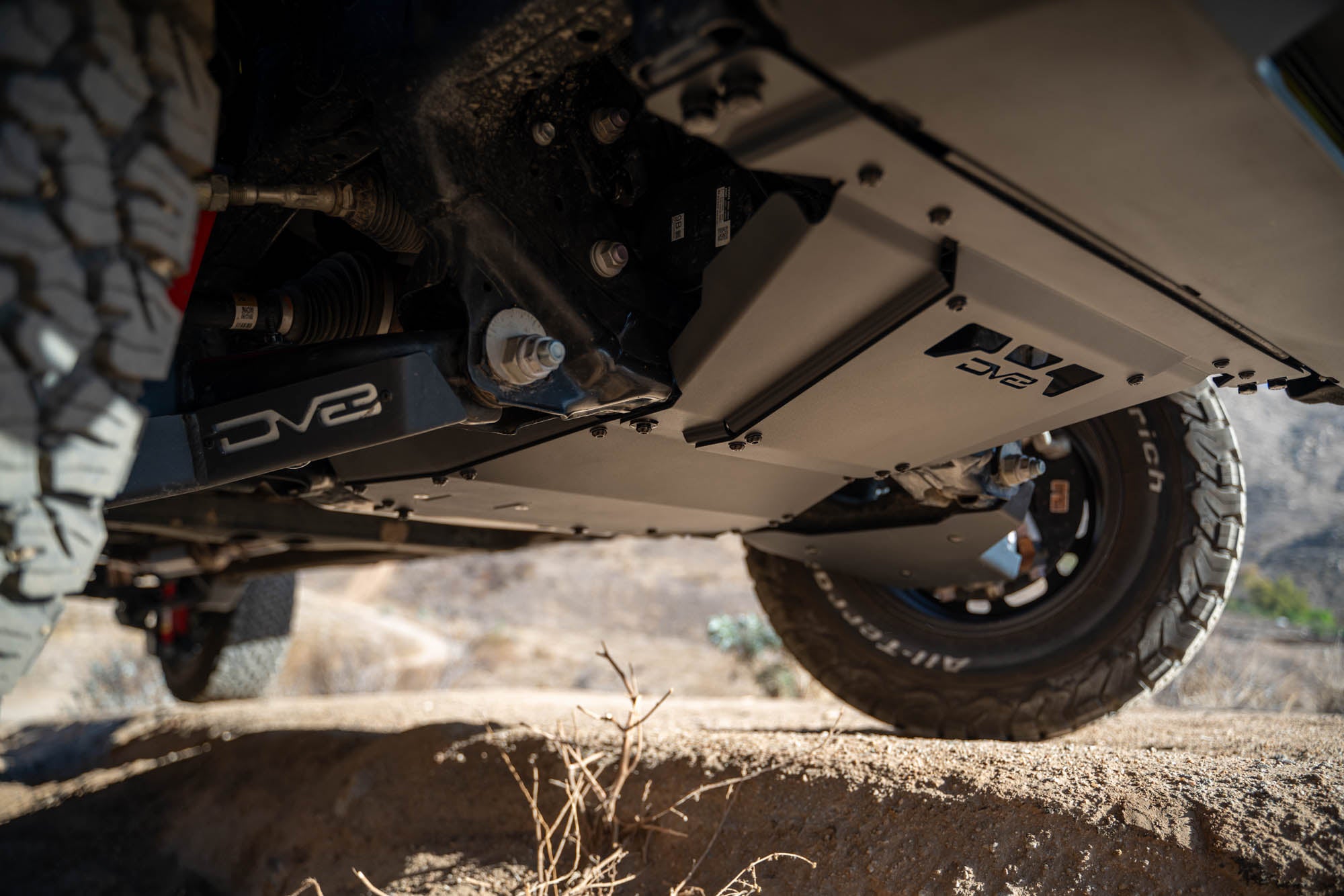 2024 2025 Toyota Tacoma, Land Cruiser Rear Belly Skid Plate DV8 Offroad