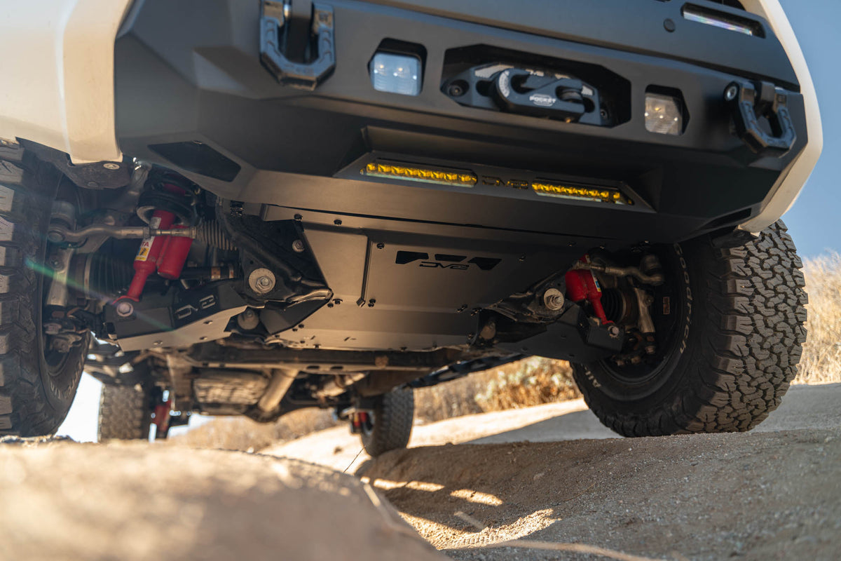 2024 2025 Toyota Tacoma, Land Cruiser Rear Belly Skid Plate DV8 Offroad