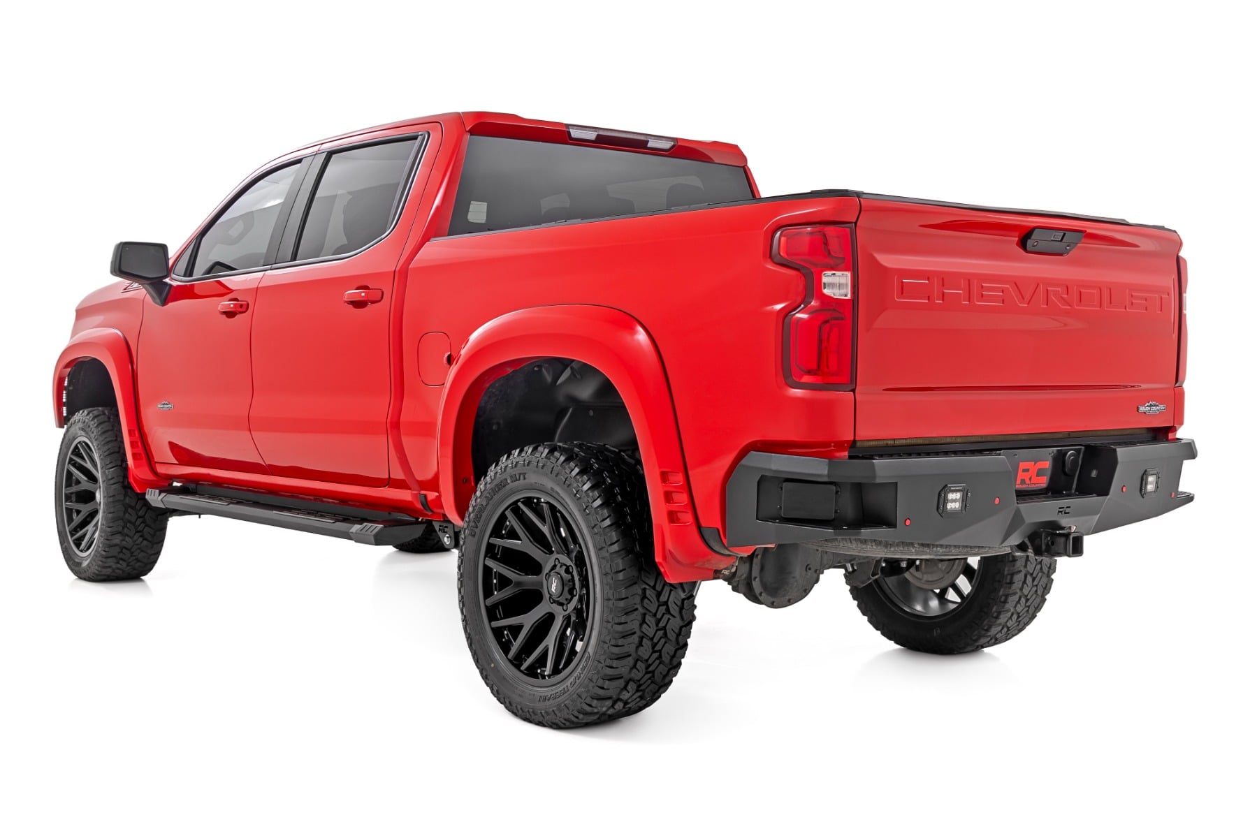 HD2 Aluminum Running Boards Crew Cab Silverado/Sierra 1500/2500HD/3500HD (19-26) Rough Country